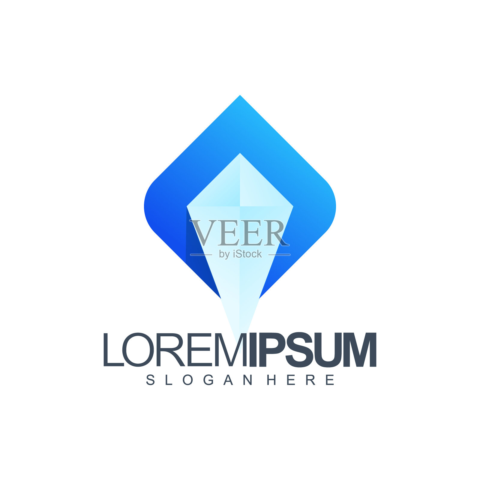 冰标志设计插画图片素材