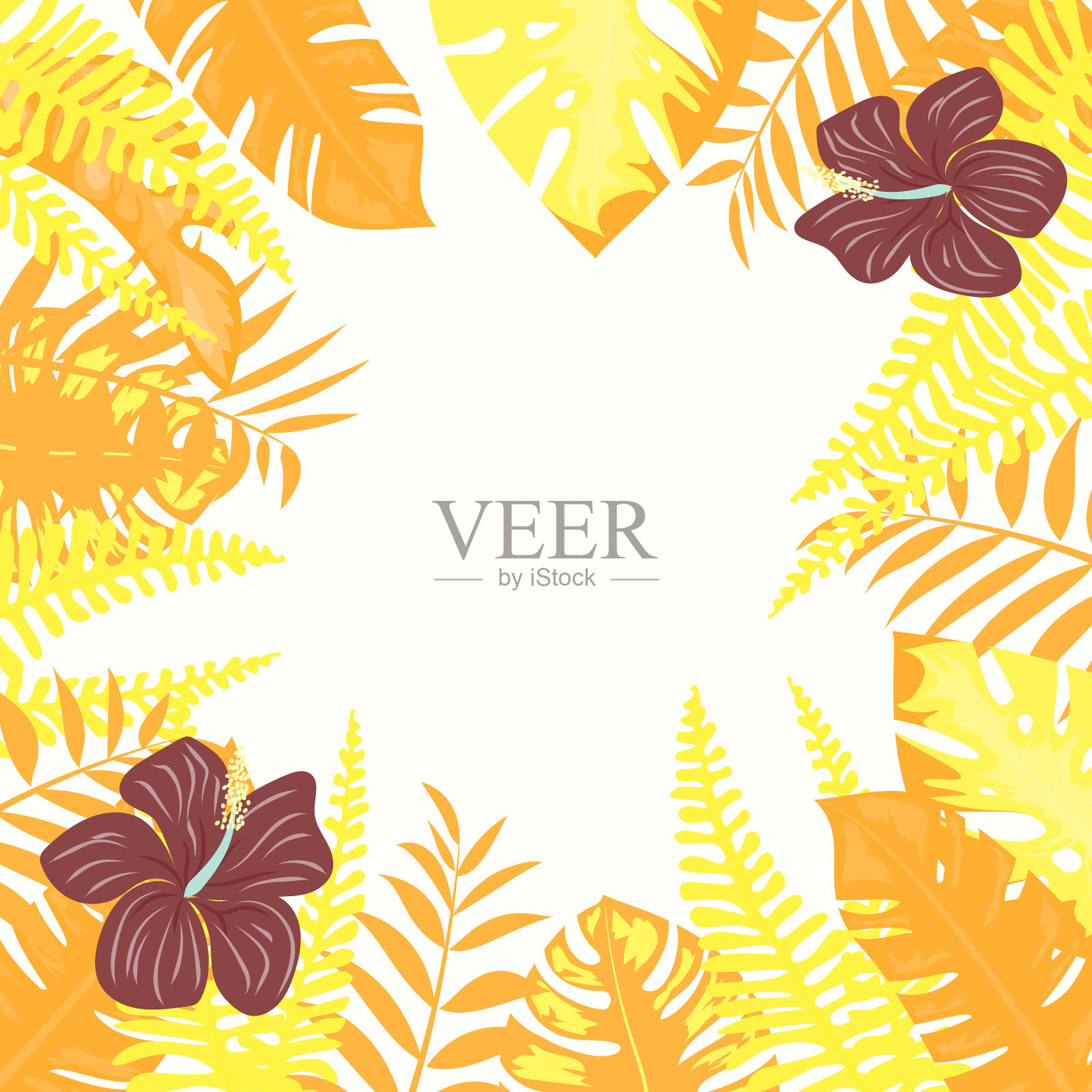 无缝隙花纹背景插画图片素材