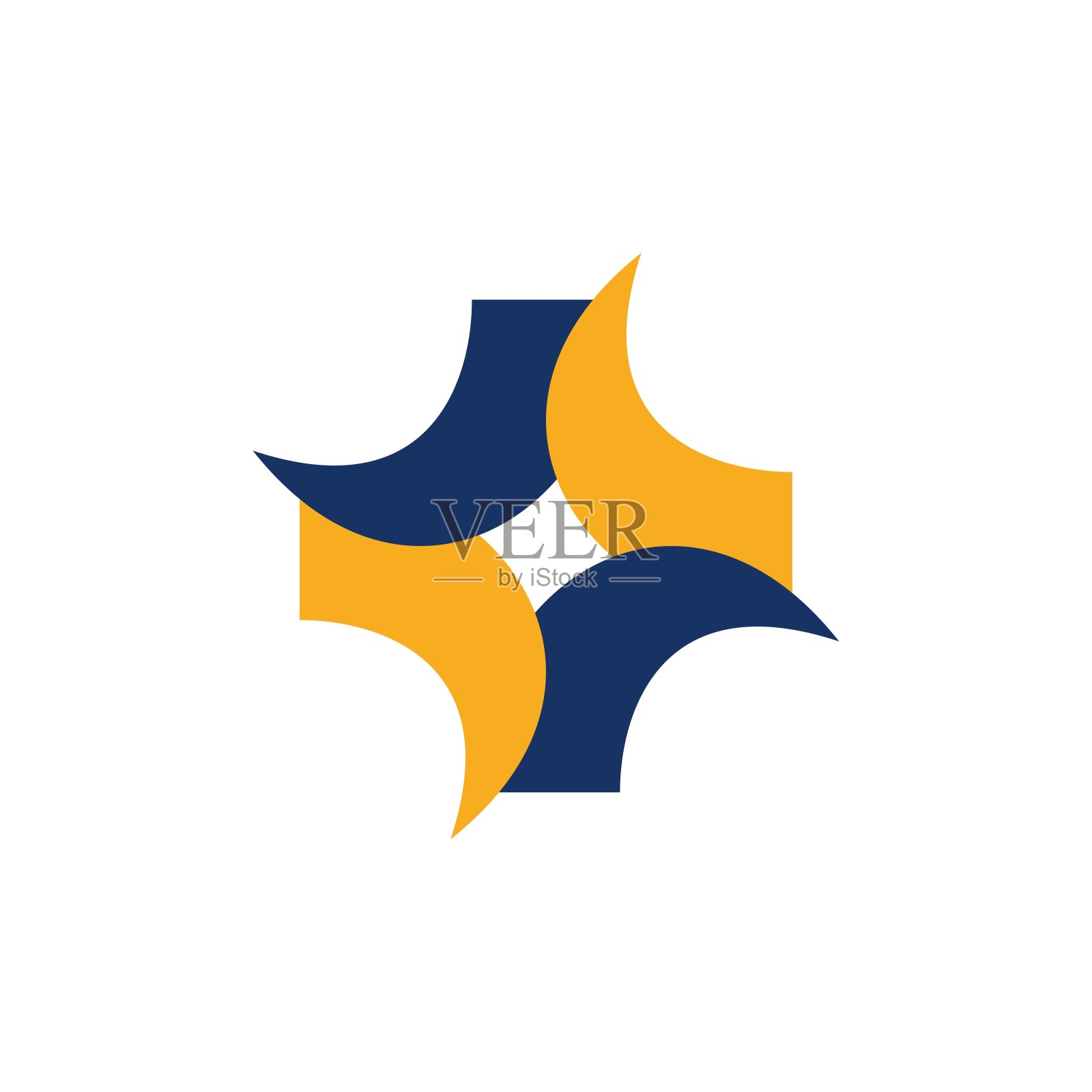 矢量插图风车简单的吉祥物风格。插画图片素材