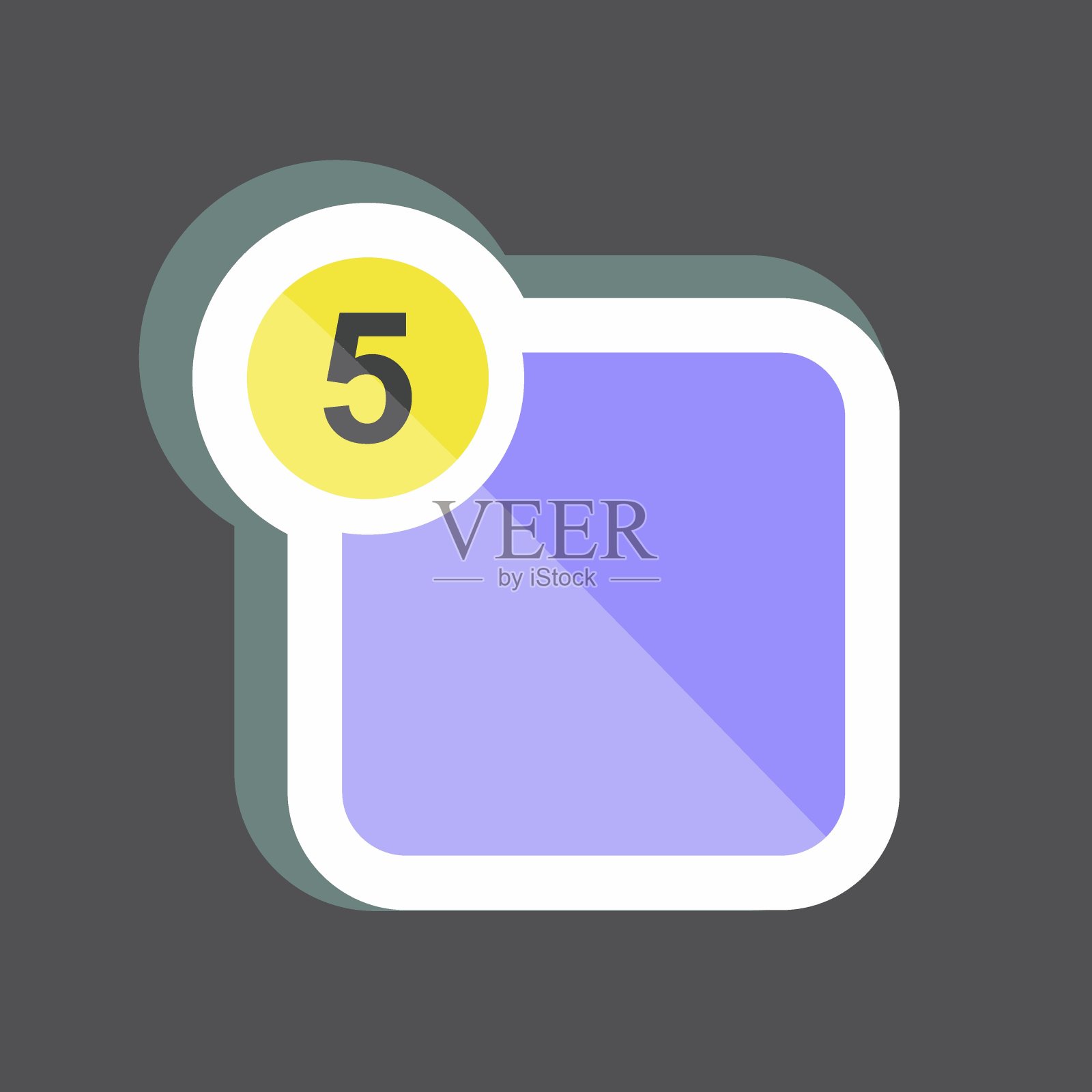 贴纸的通知。适合网页界面符号。简单的设计可编辑。设计模板向量。简单的符号说明插画图片素材