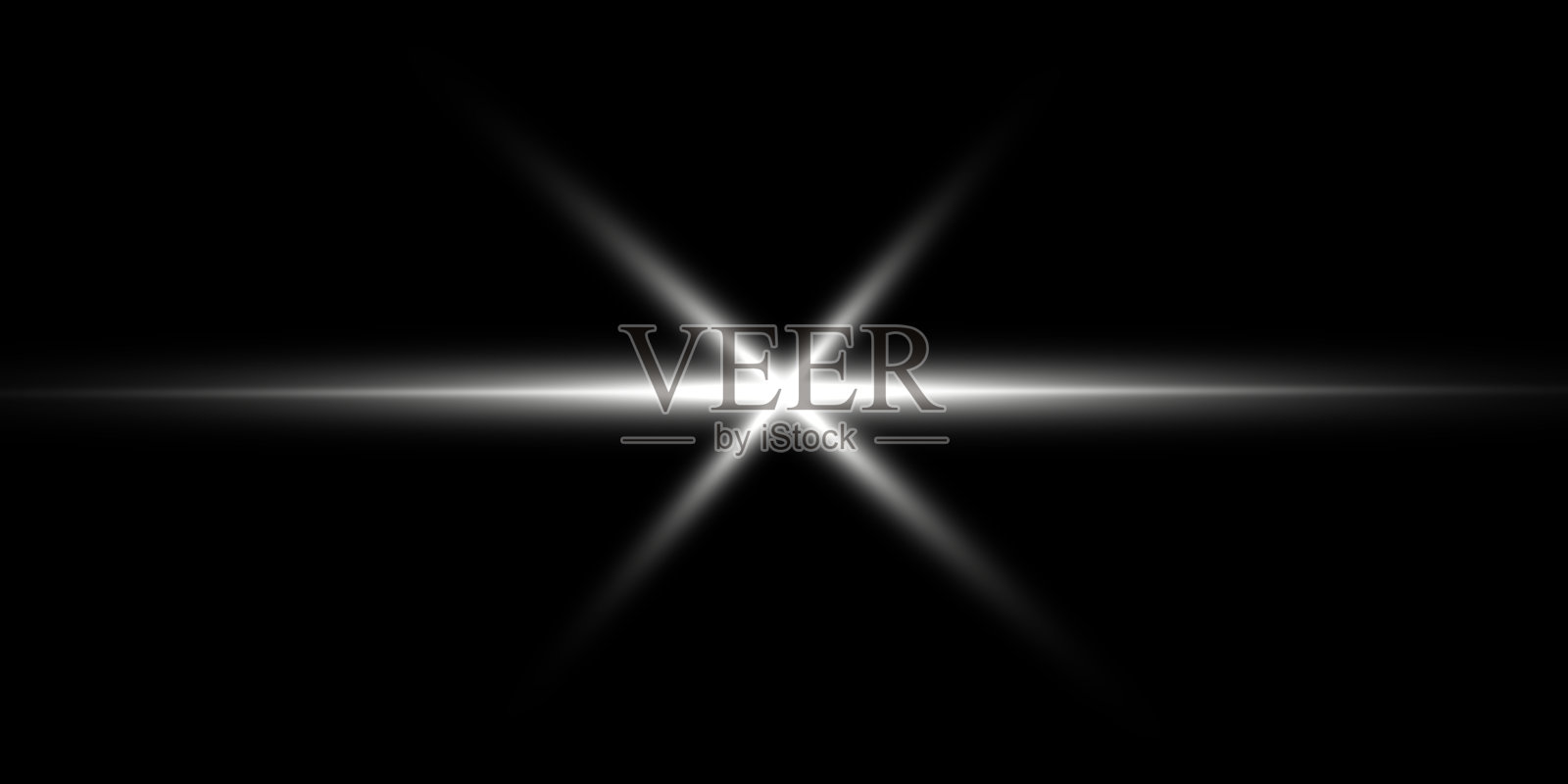 光束在黑色背景插画图片素材