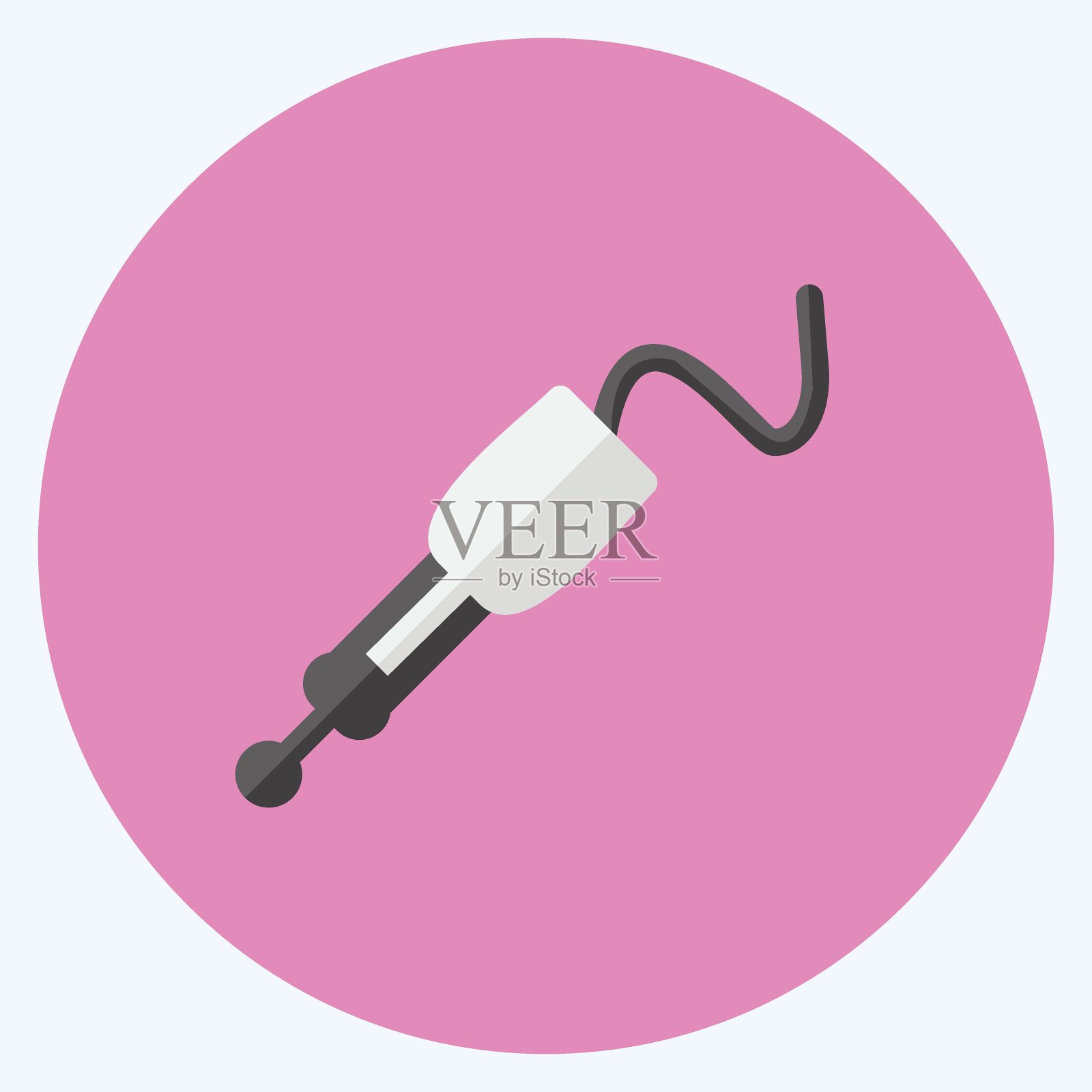 图标插销。适合教育标志。平的风格。简单的设计可编辑。设计模板向量。简单的符号说明插画图片素材