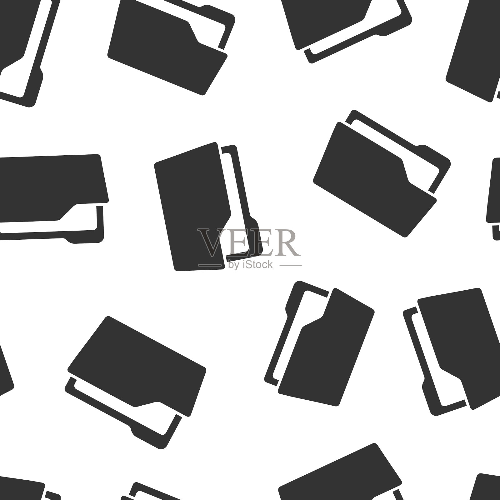 文件文件夹图标无缝模式背景插画图片素材