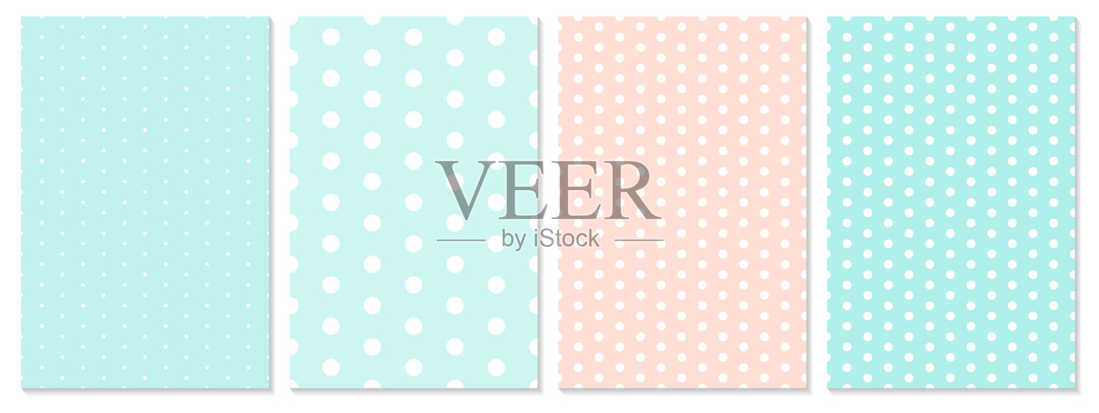 圆点图案婴儿背景插画图片素材