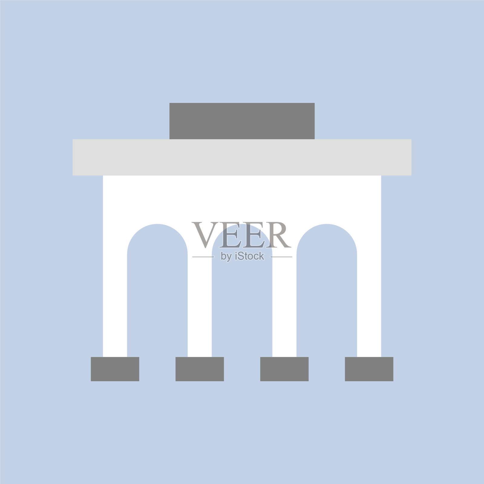 商业建筑平面设计图标插画图片素材