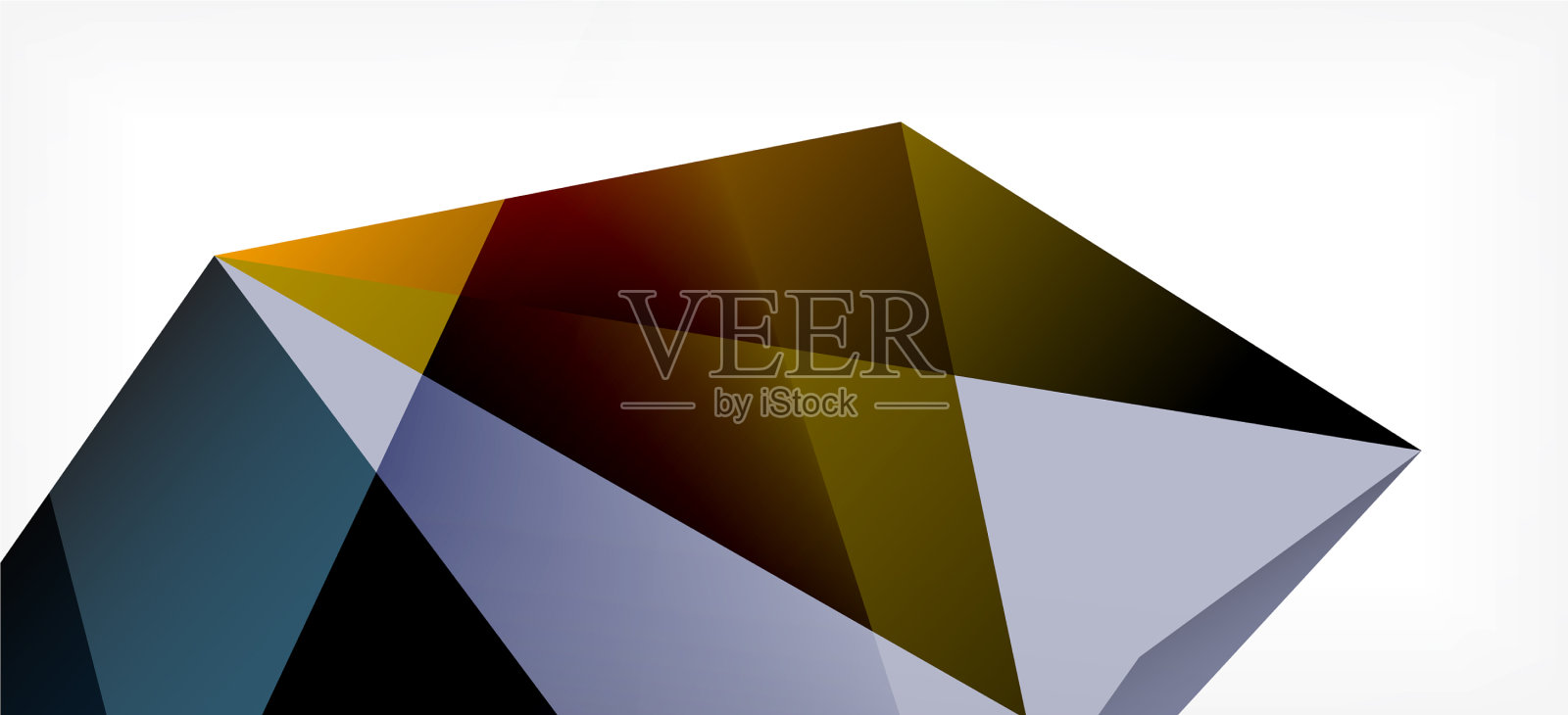 复古抽象模板三角形马赛克插画图片素材