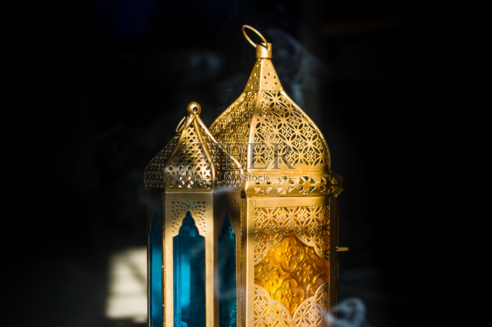 斋月快乐阿拉伯灯照片摄影图片