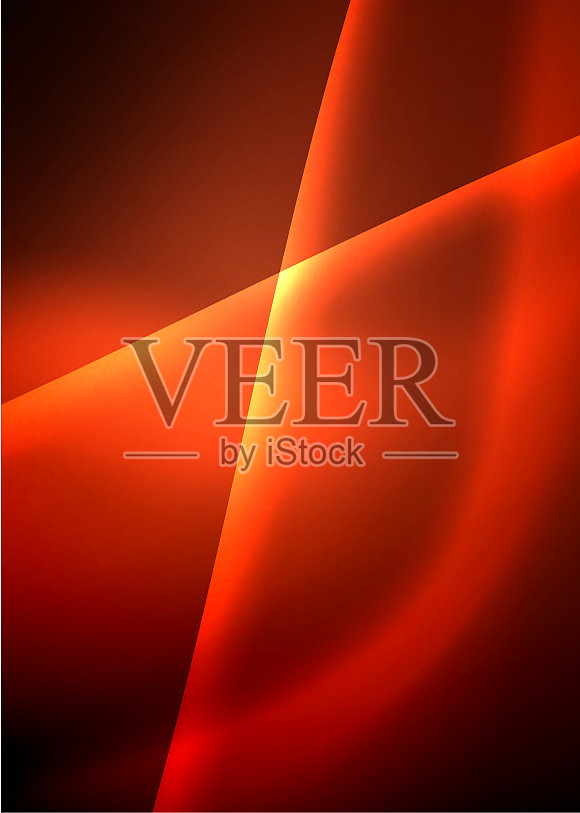 闪亮的颜色明亮的霓虹灯抽象波模板插画图片素材