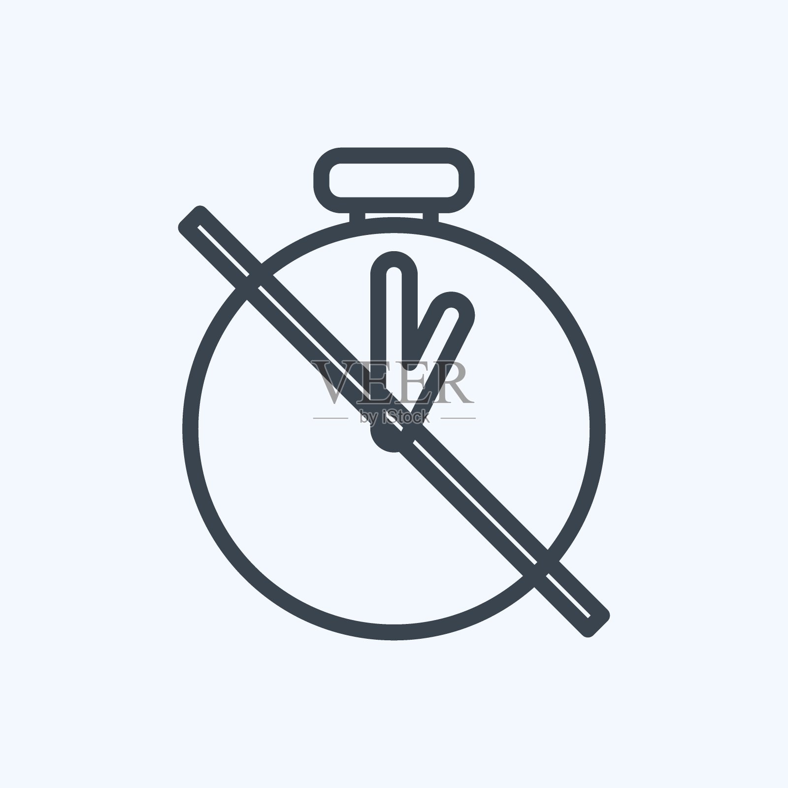 图标计时器。适用于照片编辑符号。行风格。简单的设计可编辑。设计模板向量。简单的符号说明插画图片素材