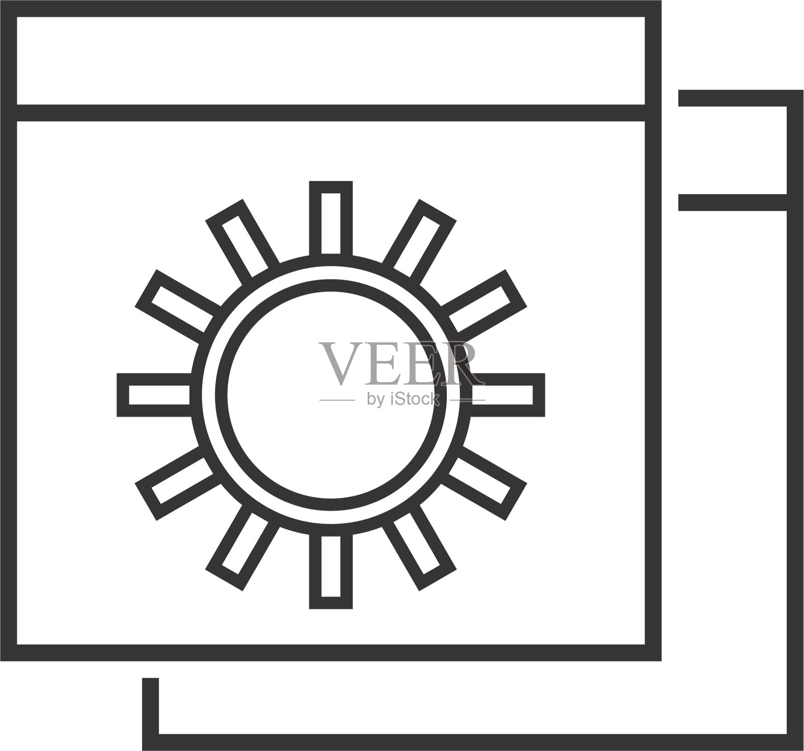 网站设置线黑色图标图标素材
