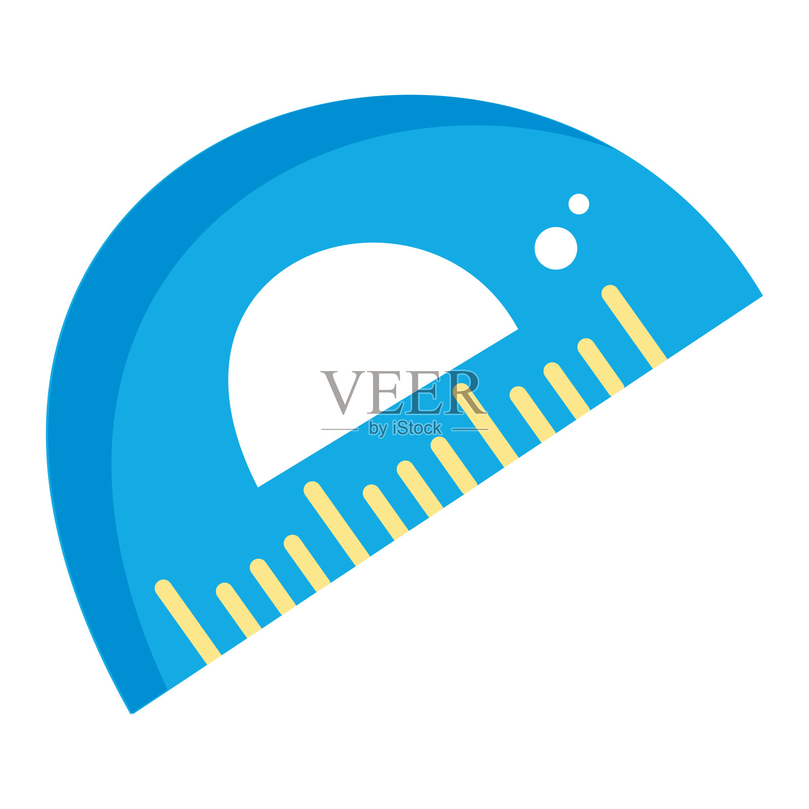 孤立的彩色标尺图标平面设计矢量插画图片素材