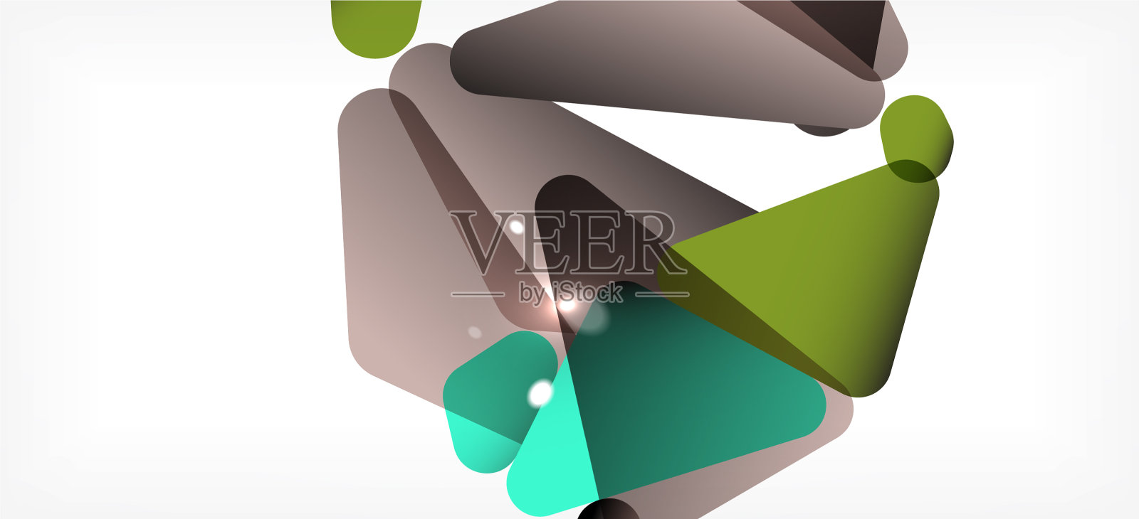 复古抽象模板三角形马赛克插画图片素材