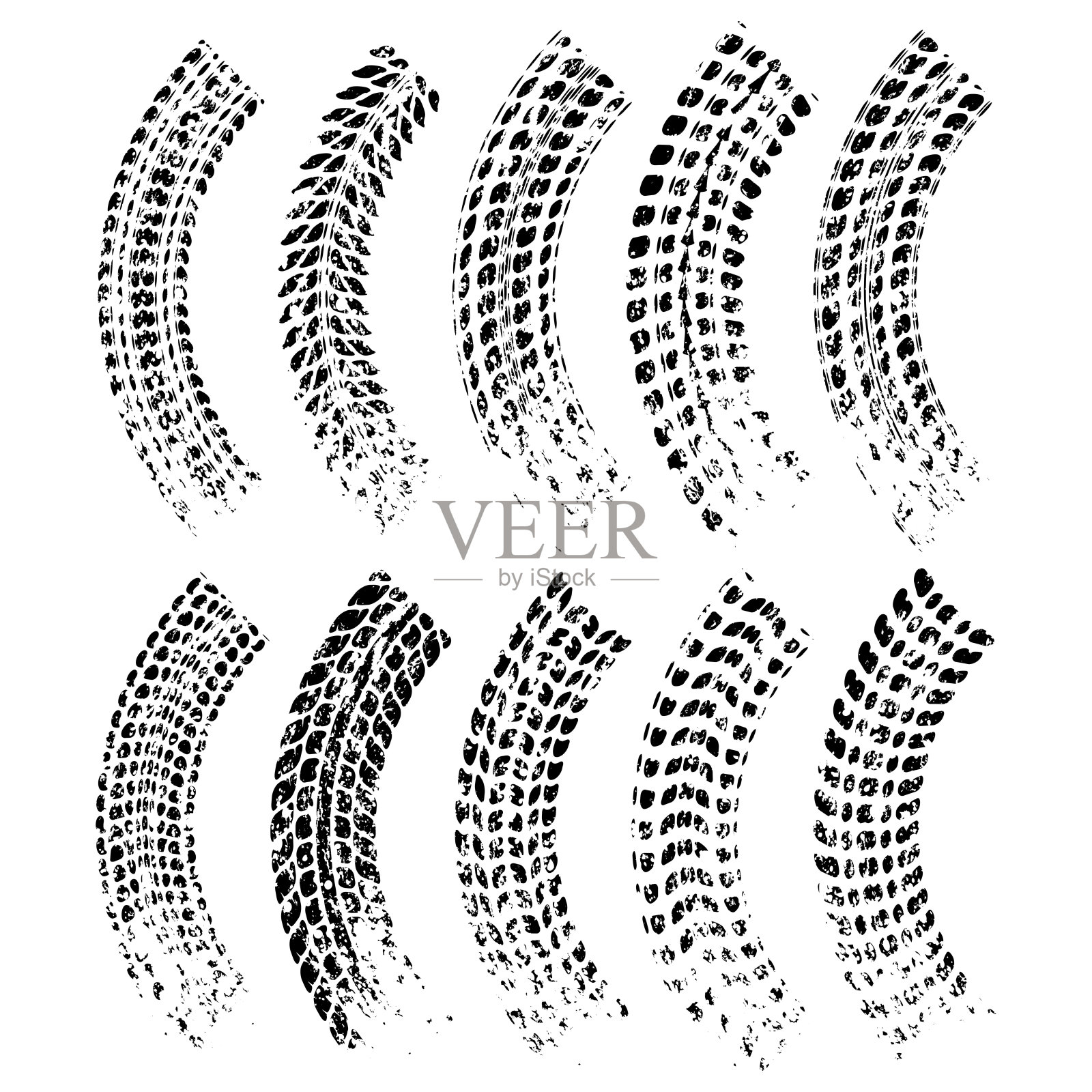 轮胎痕迹垃圾方舟曲速背景插画图片素材