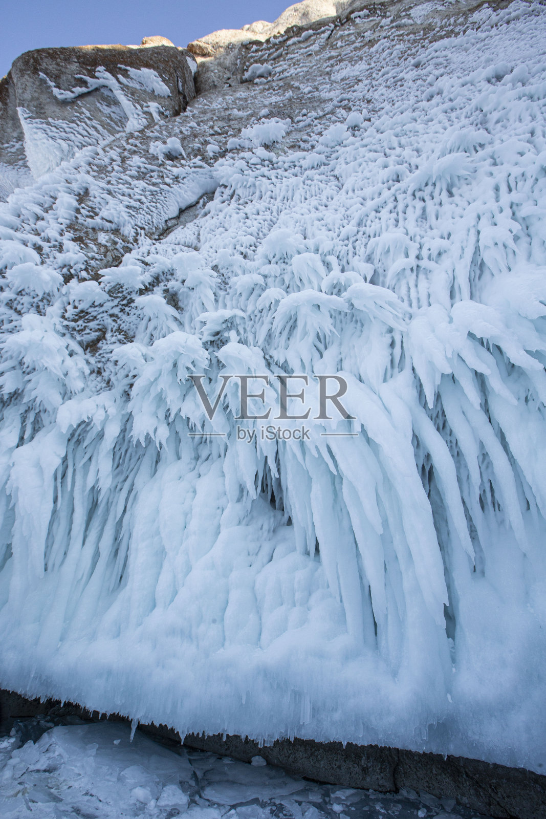 贝加尔湖冰照片摄影图片