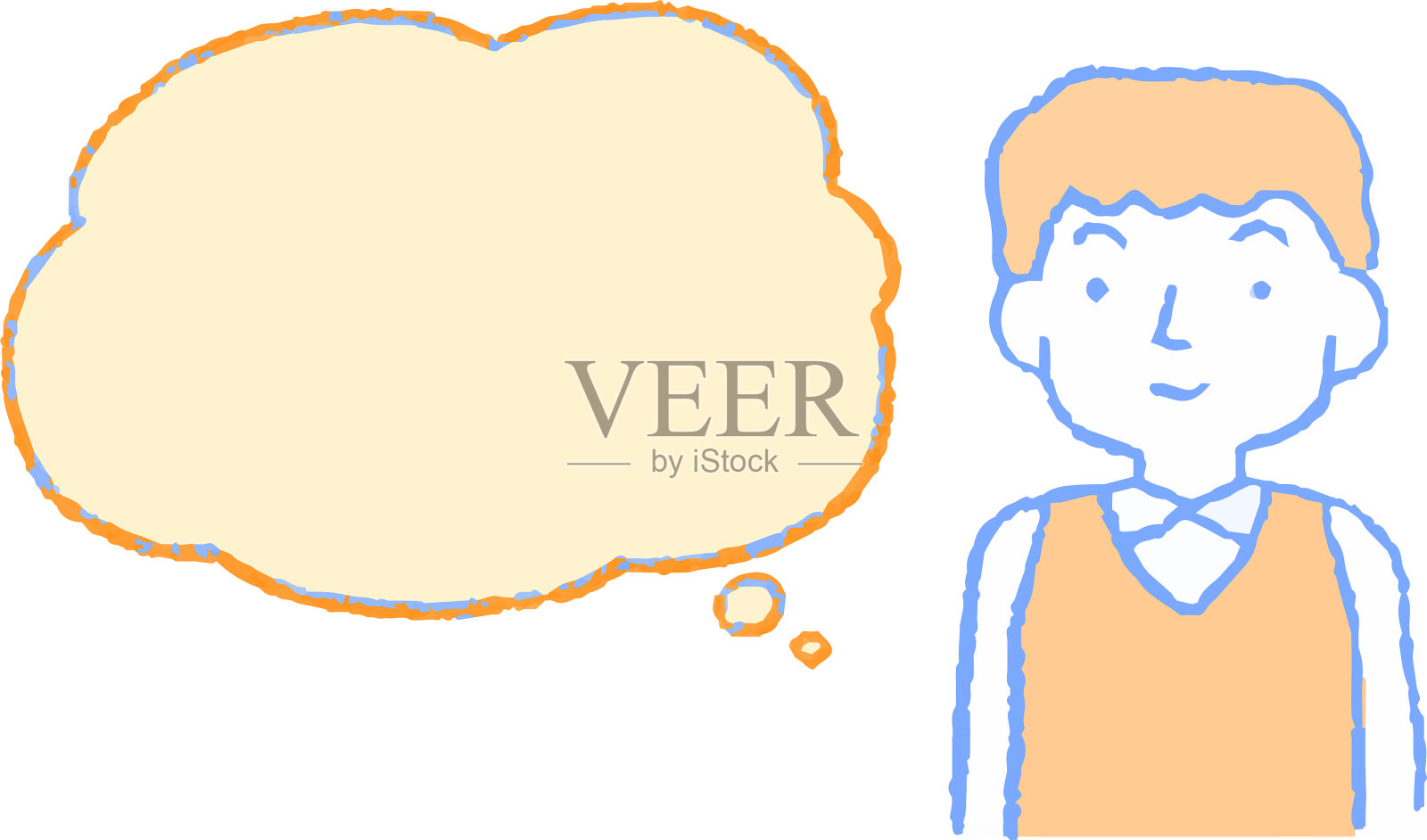 不同年龄的男人都有说话气球设计元素图片