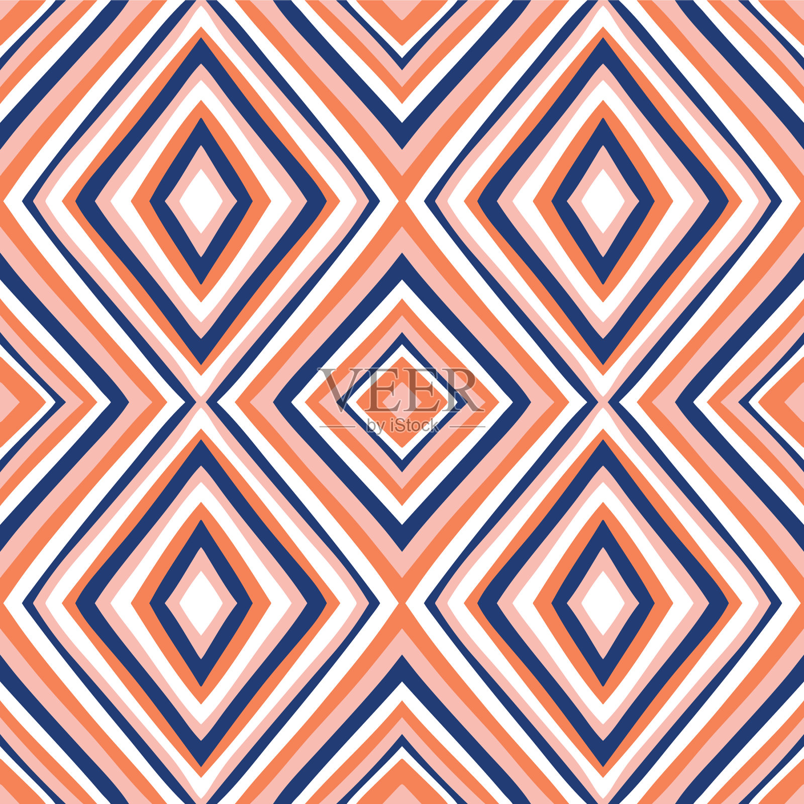 几何菱形无缝图案