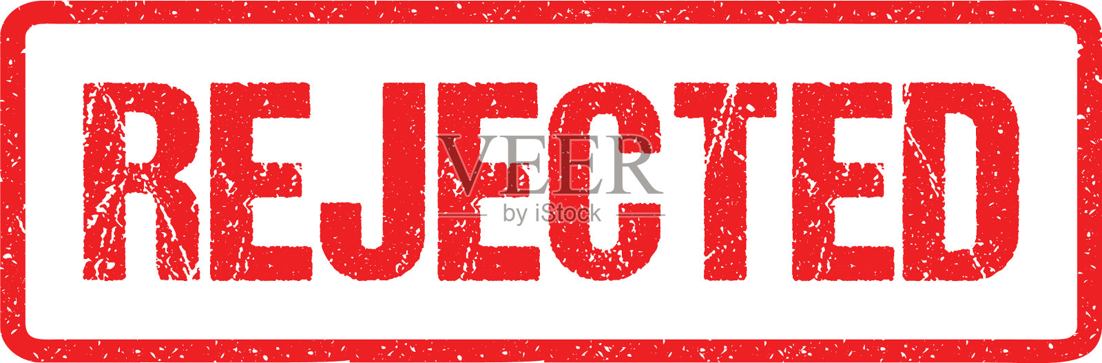 拒收红封条，封条上粗字母孤立设计模板素材