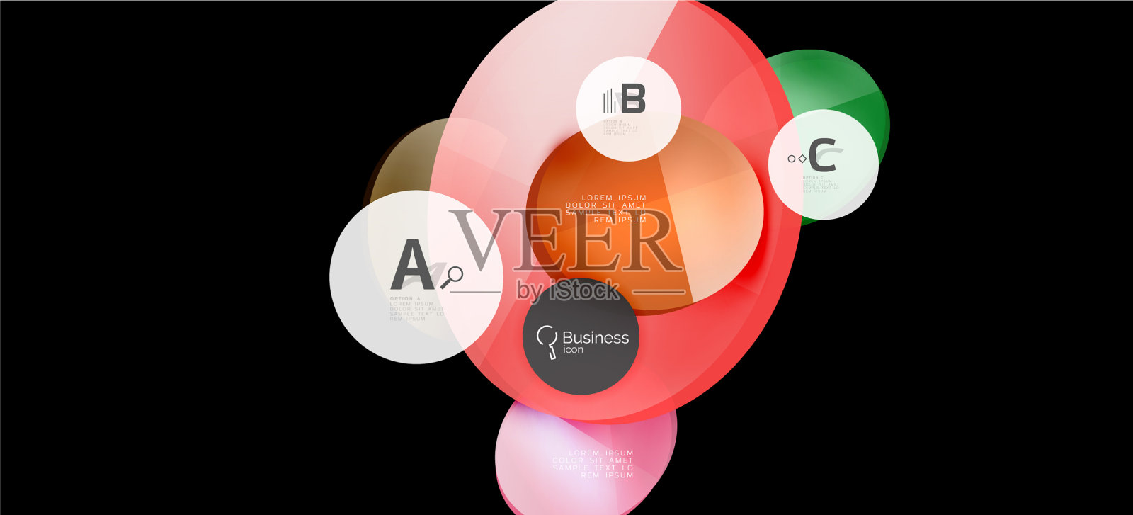 壁纸设计的现代广告理念插画图片素材