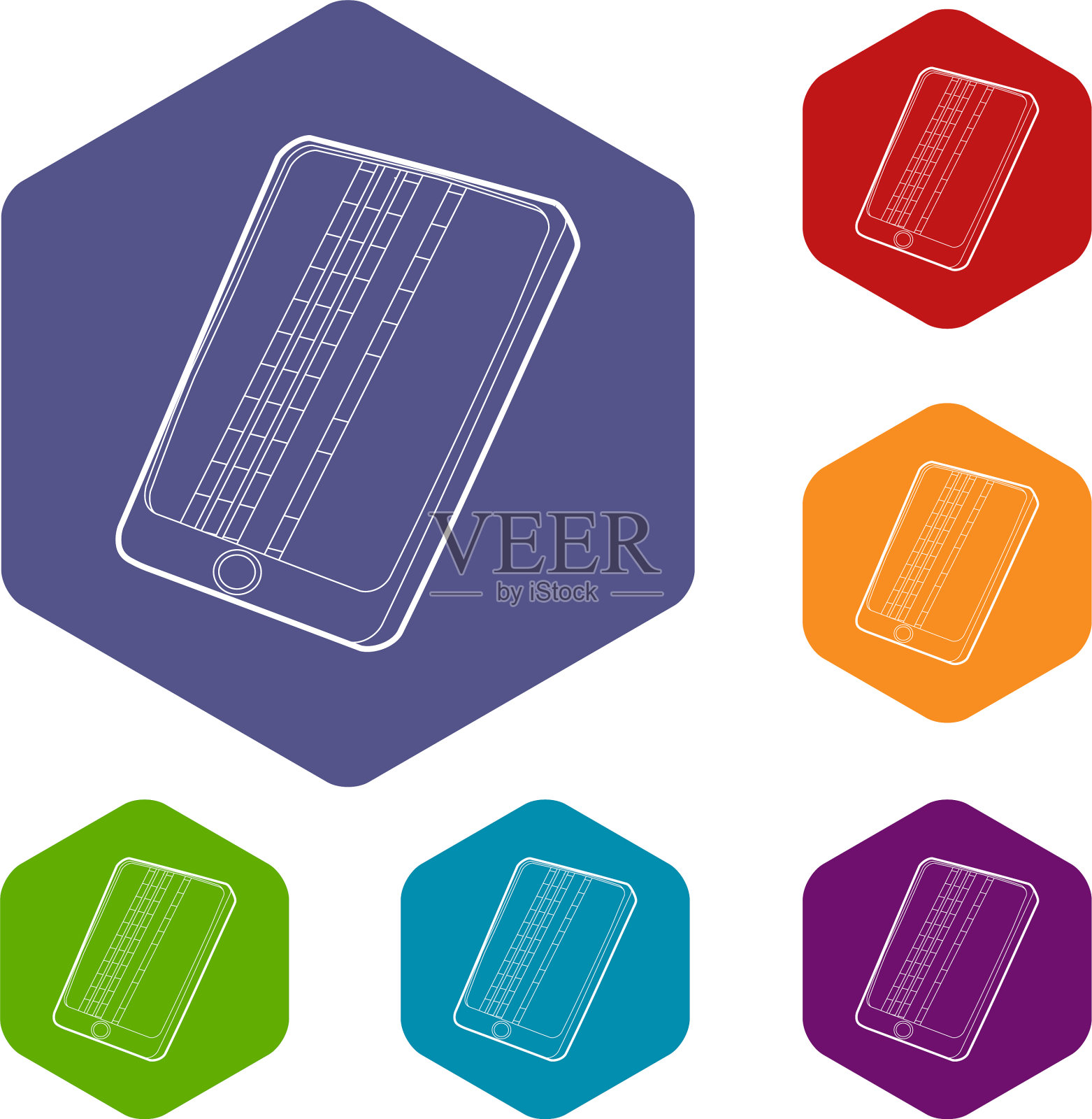 小工具矩阵屏幕缺陷图标轮廓样式图标素材