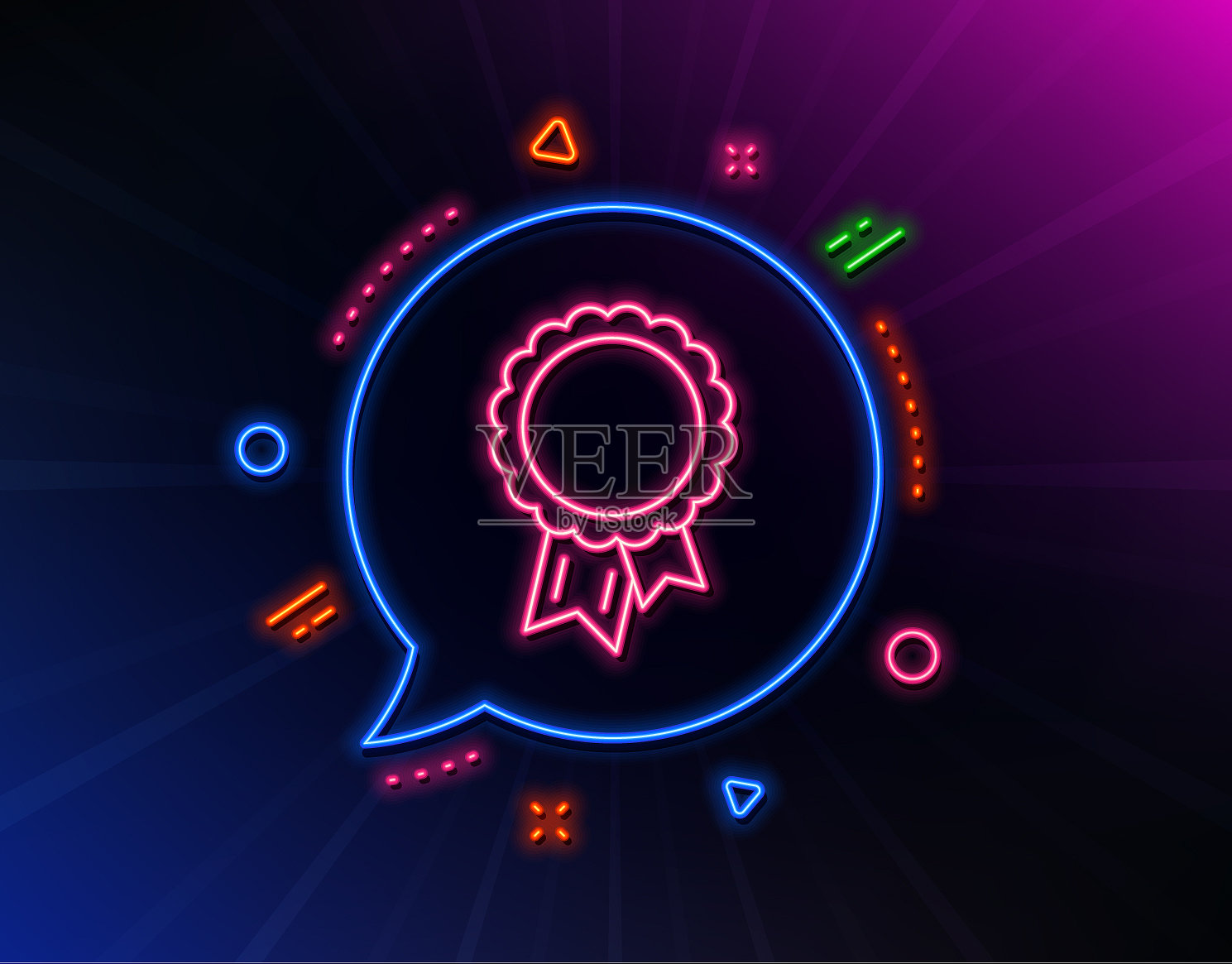 成功线图标冠军奖牌标志插画图片素材