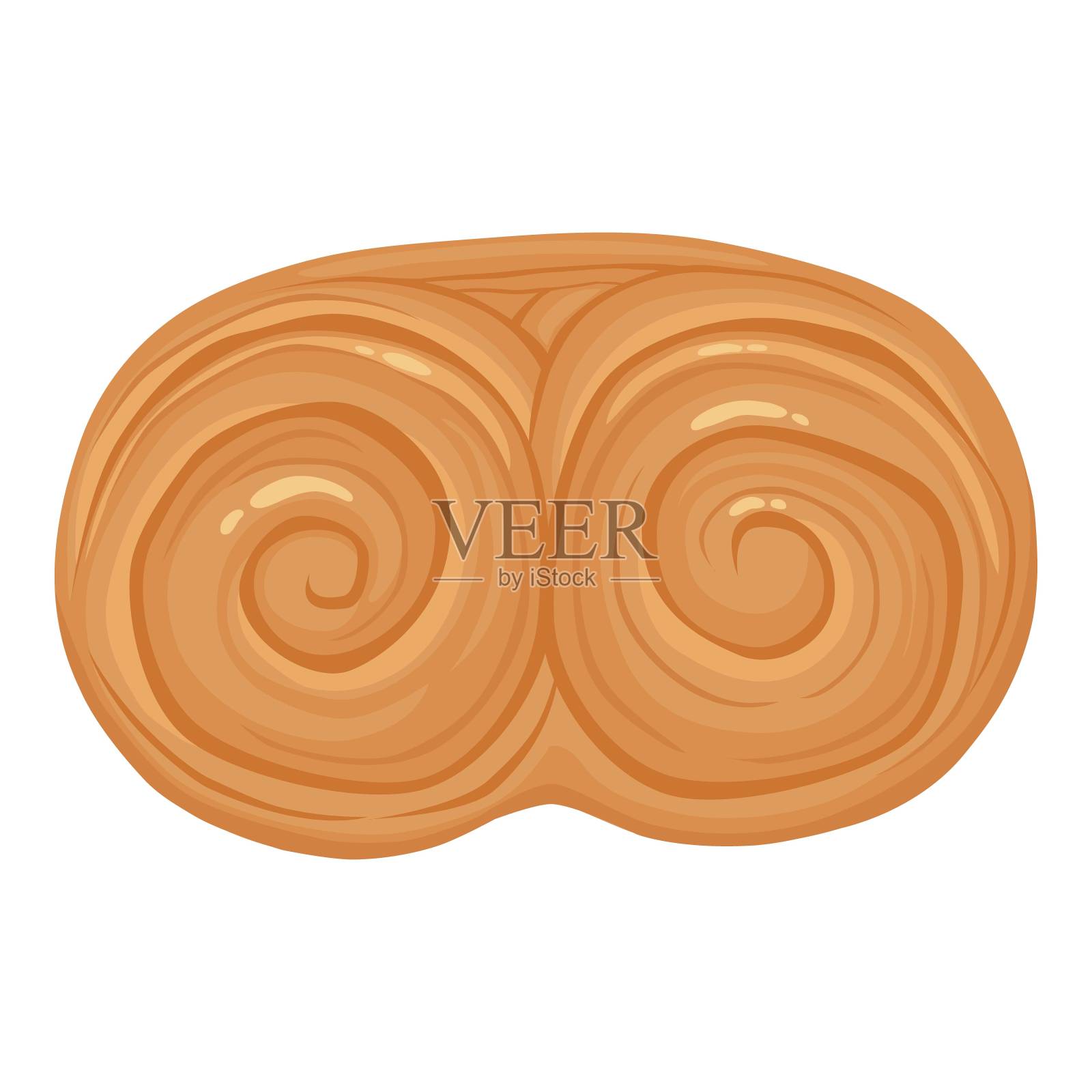 烘焙产品图标卡通矢量。面包食品插画图片素材