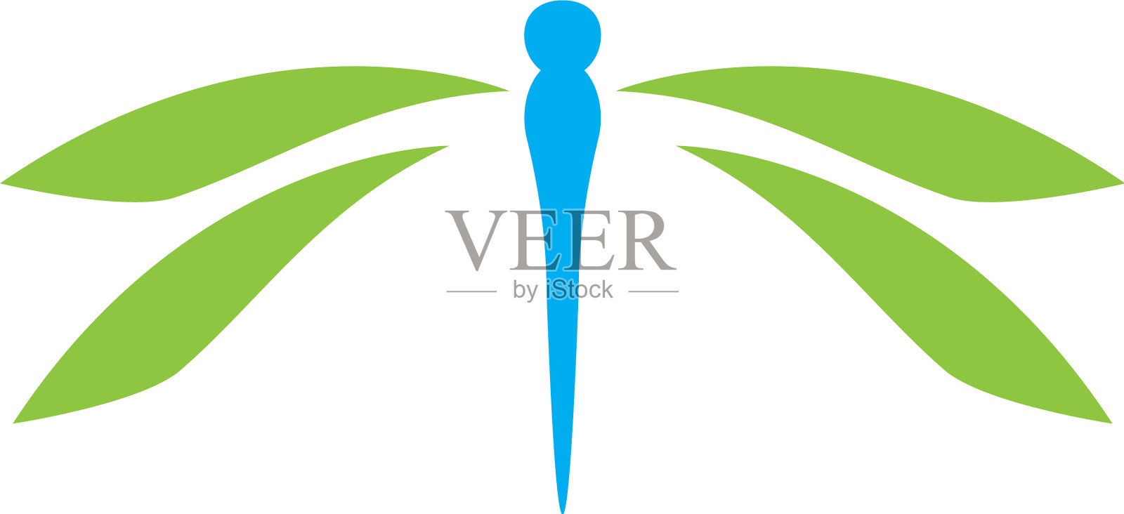 蜻蜓的标志设计元素图片