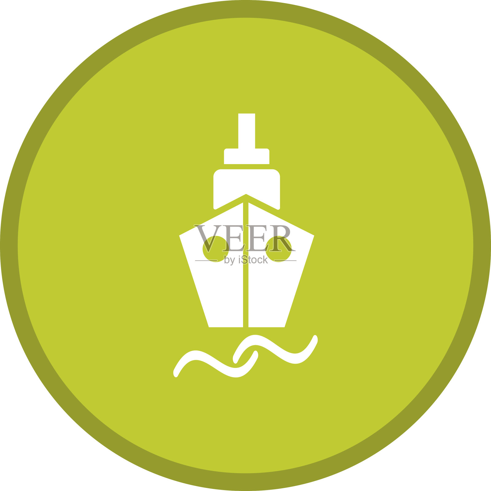 船舶字形多色背景插画图片素材