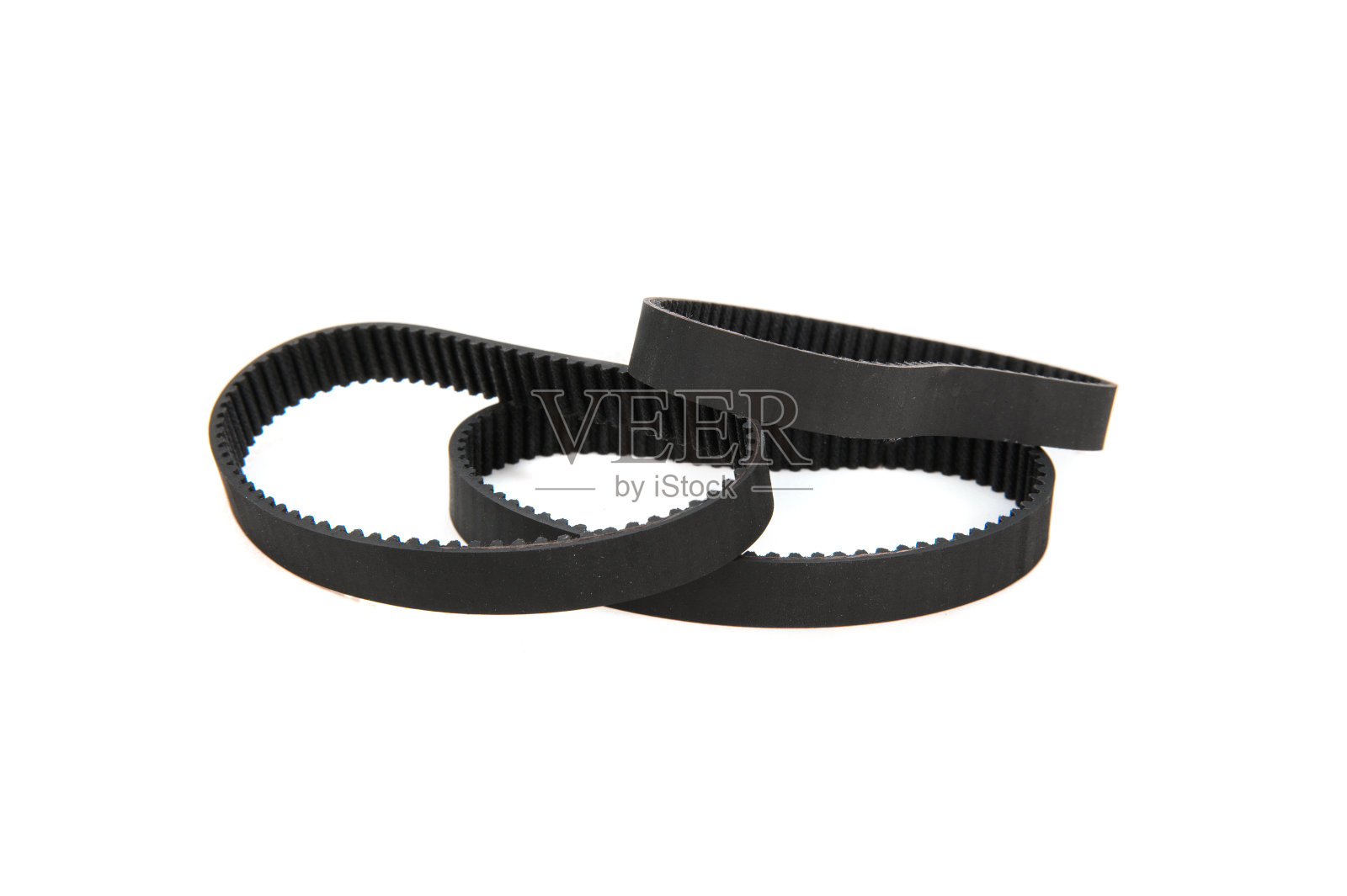 电动工具用的一套齿形橡胶带照片摄影图片