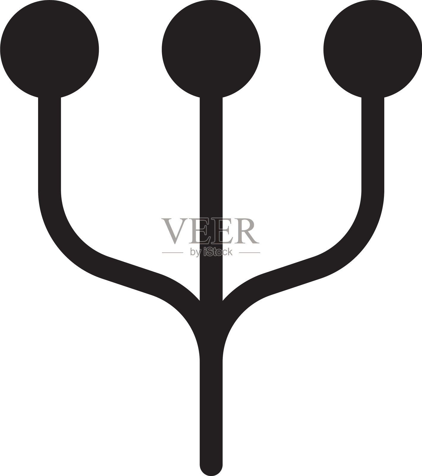 平线电路图标符号标志标志模板插画图片素材