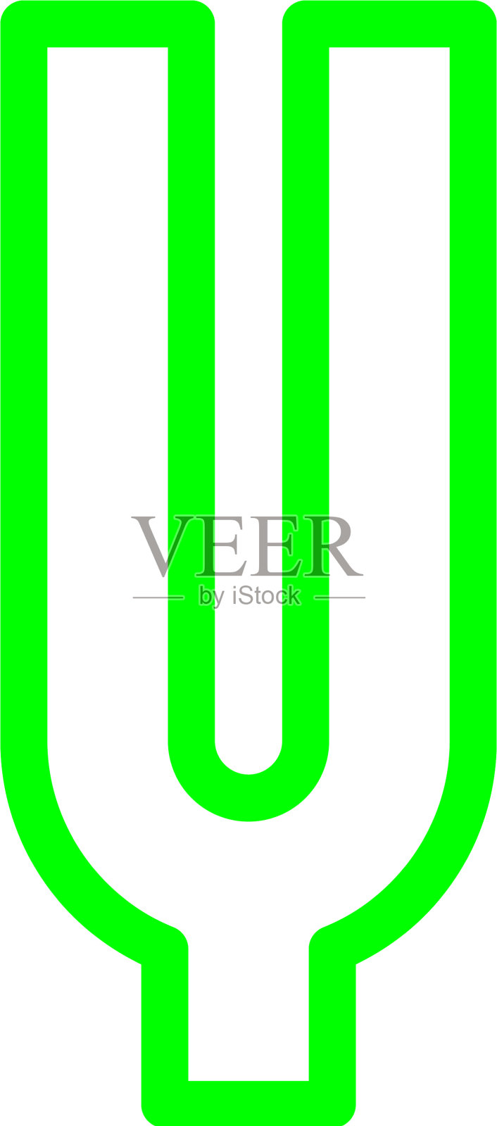 字体明亮字母从彩色轮廓插画图片素材