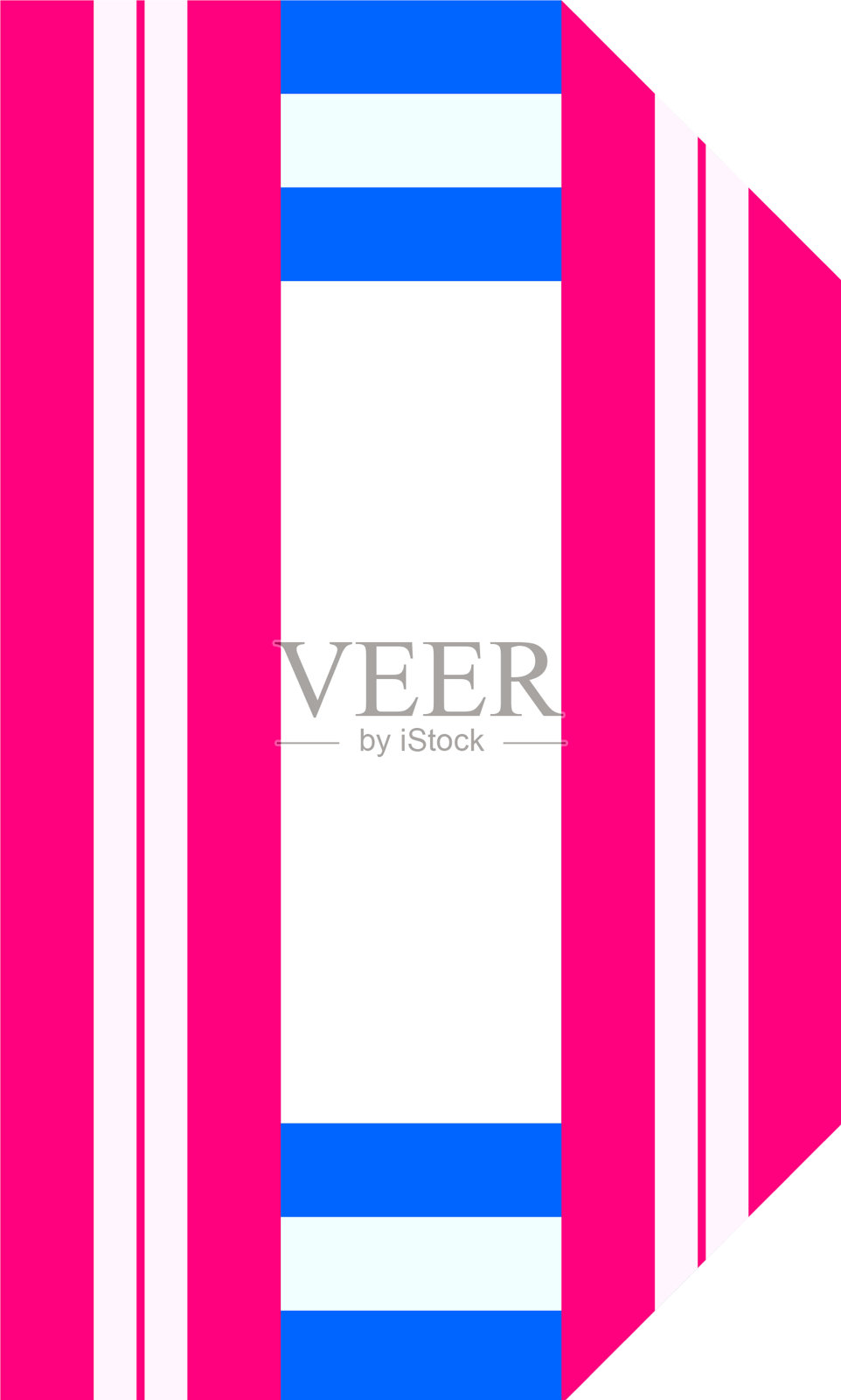 时髦的字母从纸带折叠插画图片素材