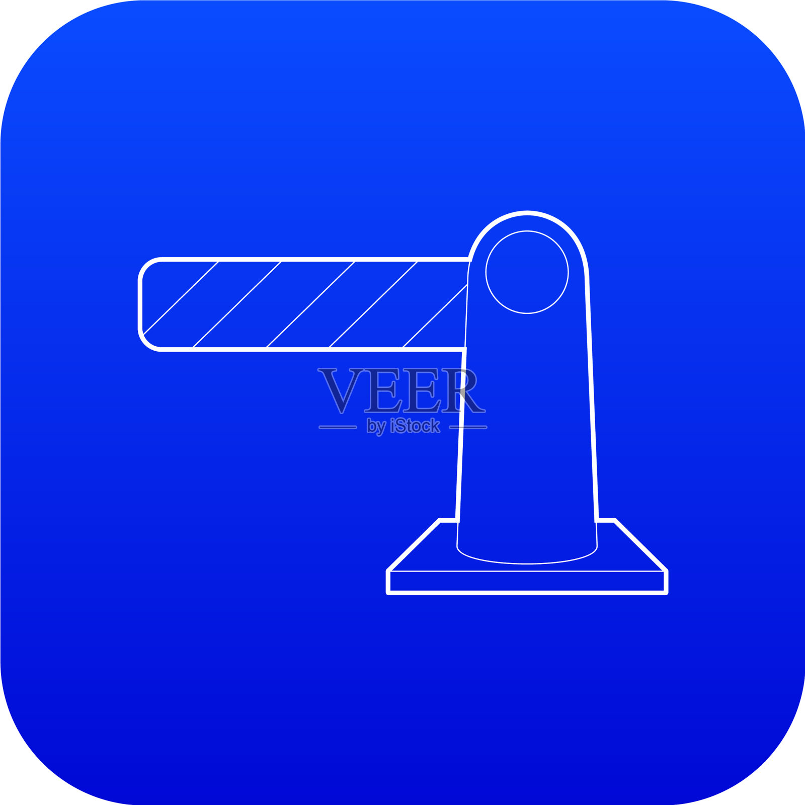 停车入口图标蓝色图标素材