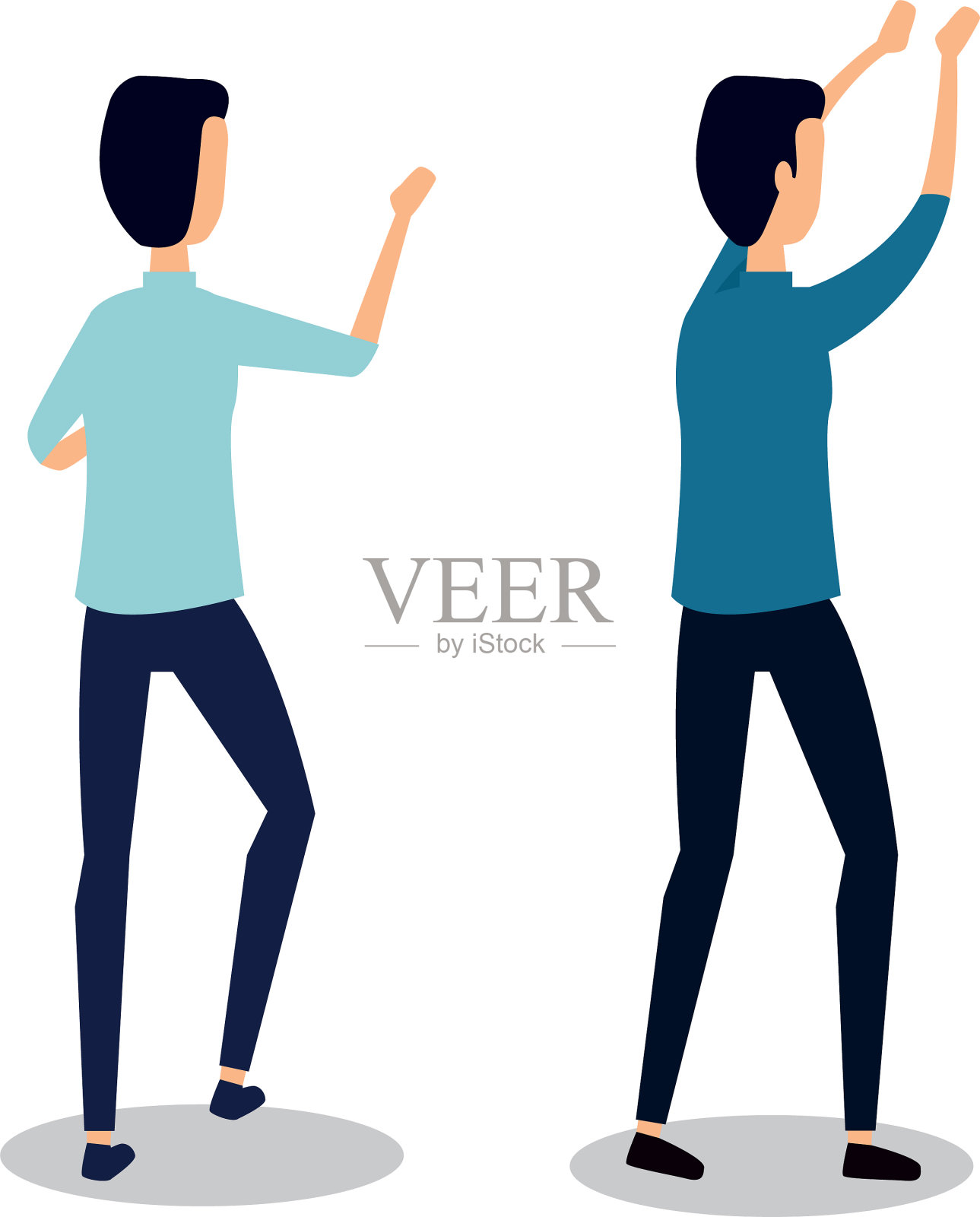 优雅的年轻商人化身为人物插画图片素材