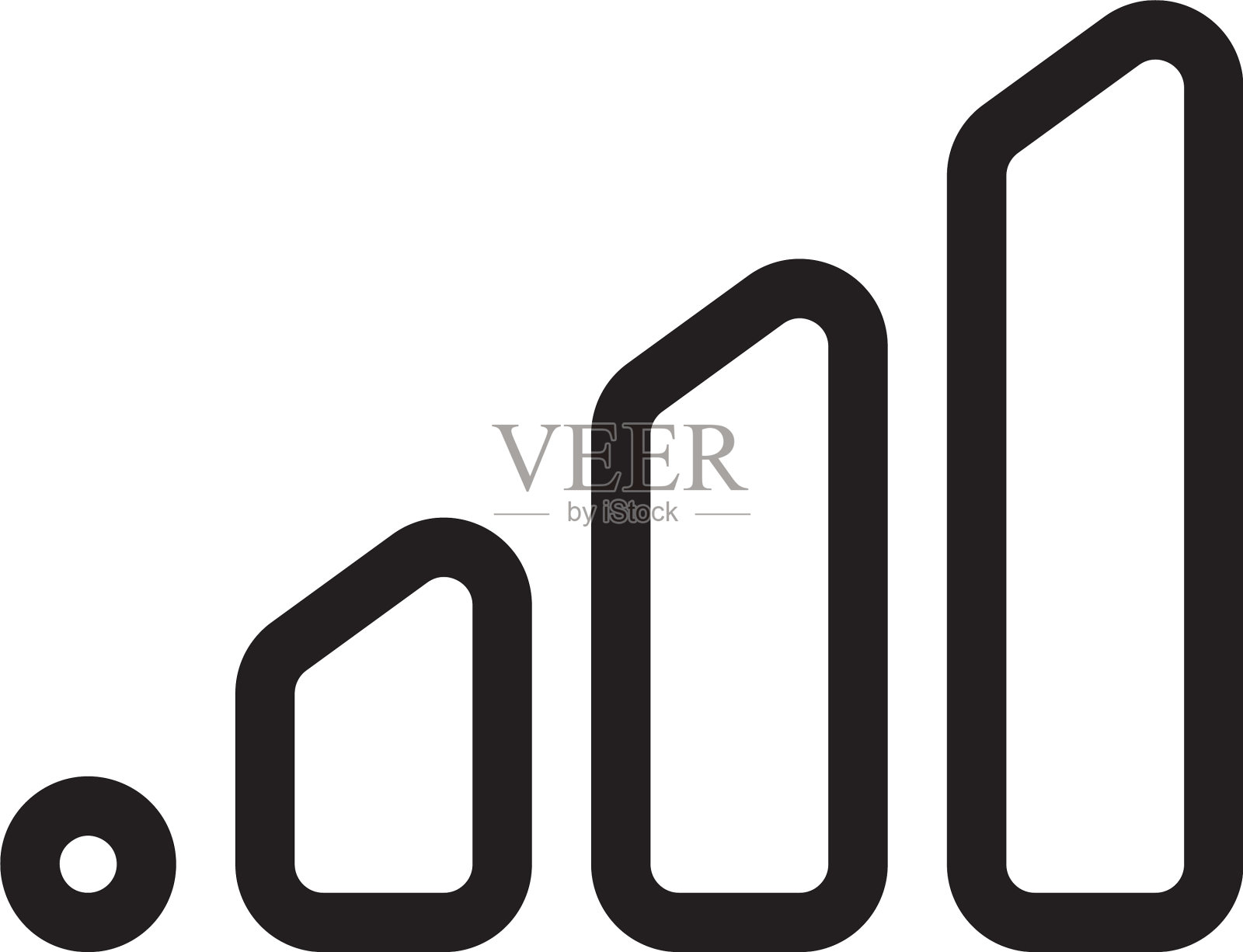 平线信号数据单图标符号符号插画图片素材