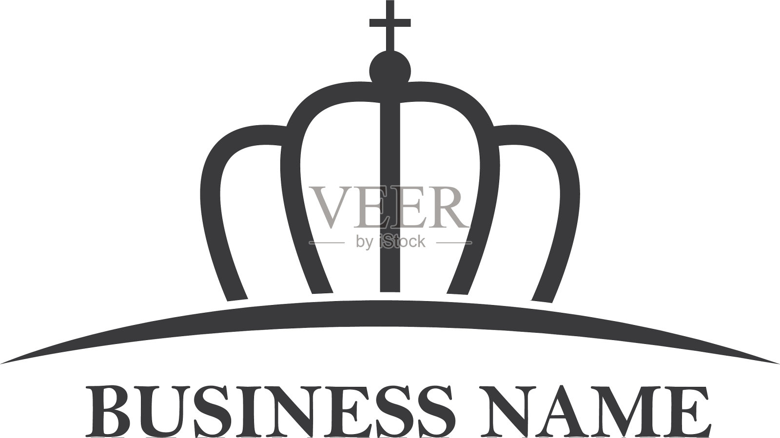 皇家皇冠标志图标插画图片素材