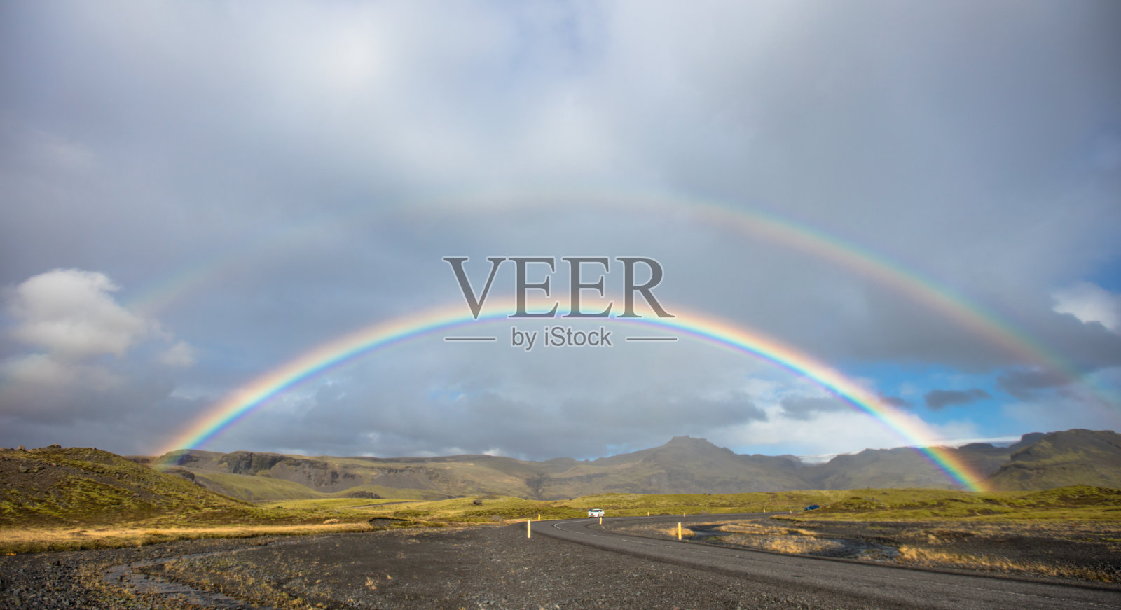 冰岛双虹照片摄影图片