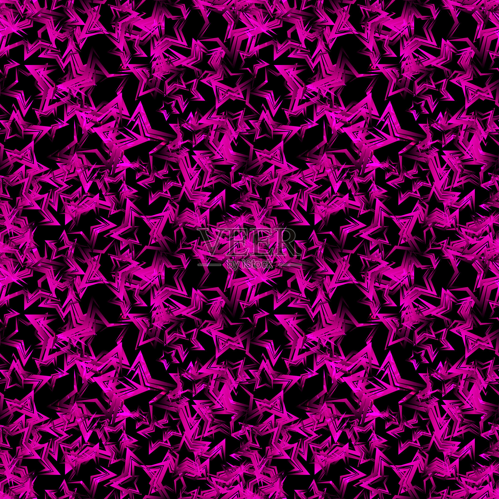 紫红色明亮，星形密集，纹理上暗插画图片素材
