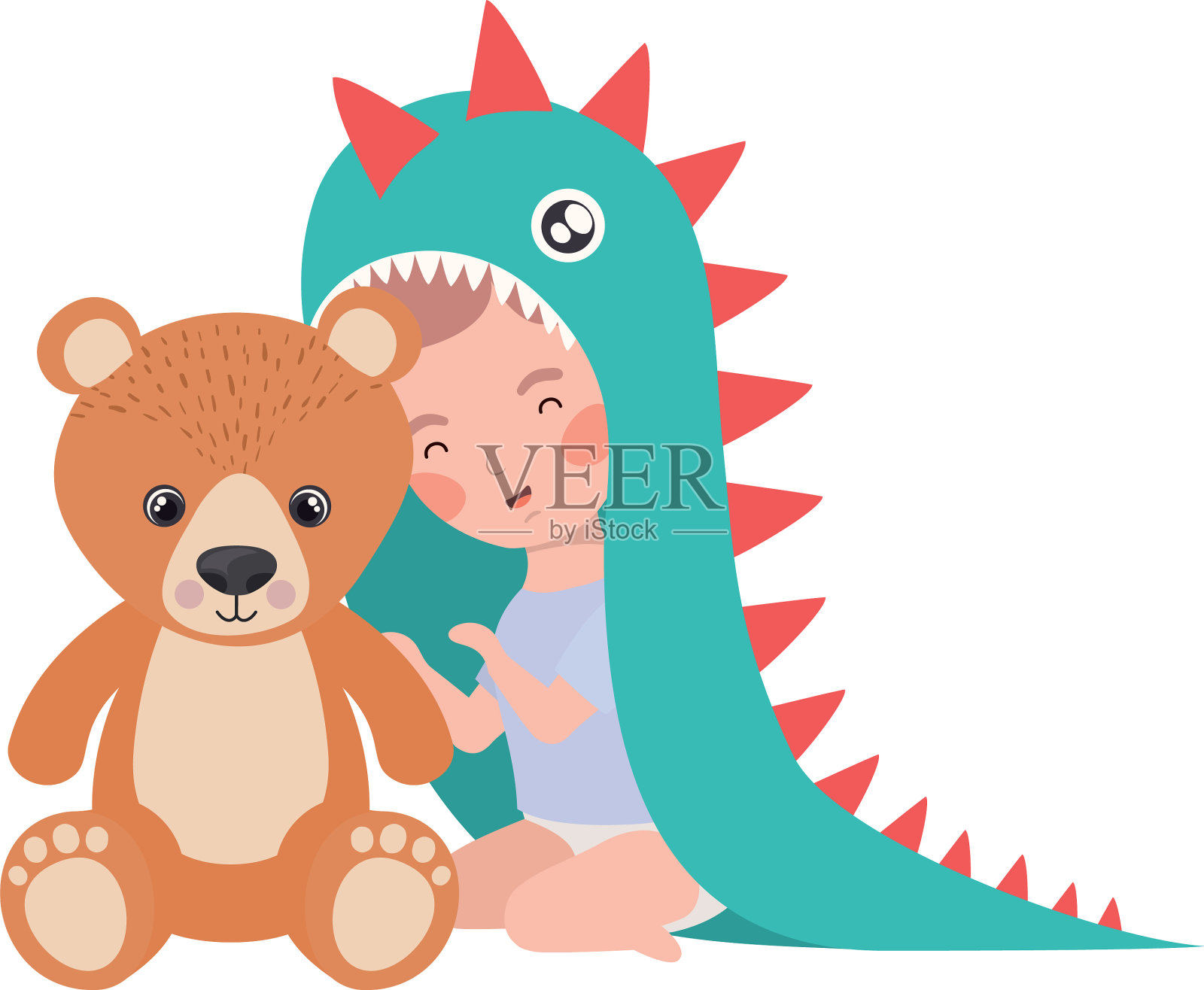 孤立男婴设计插画图片素材