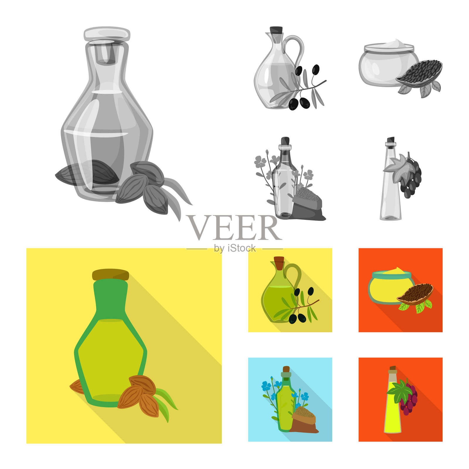 健康的蔬菜插画图片素材