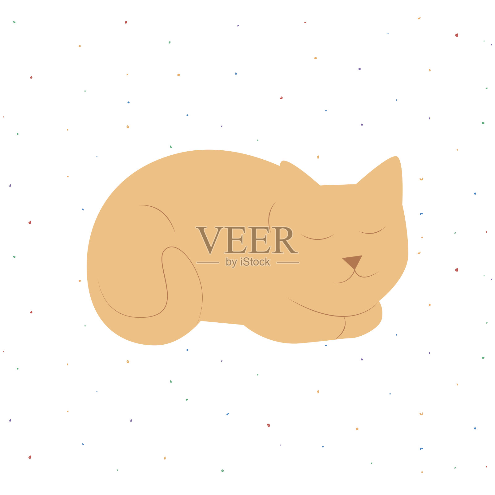 矢量手绘平面彩色插图插画图片素材