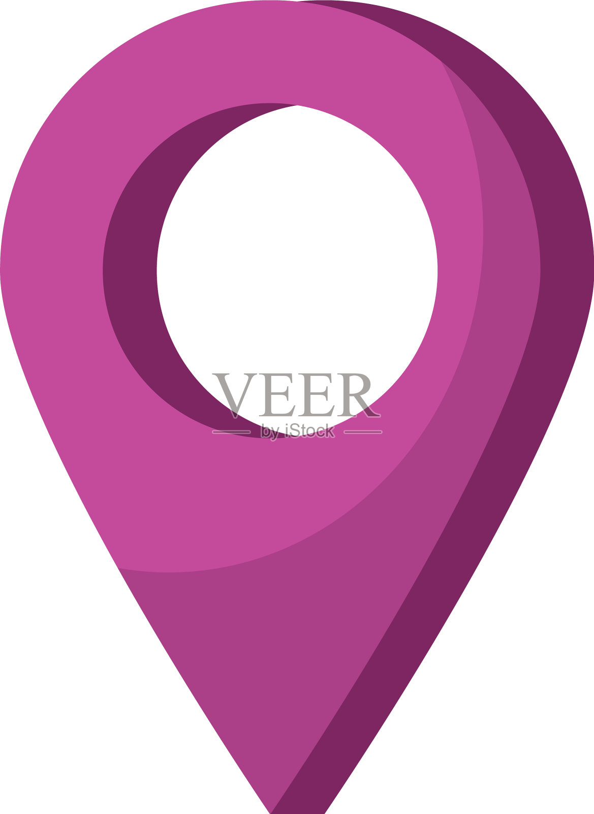 GPS定位指针导航卡通插画图片素材