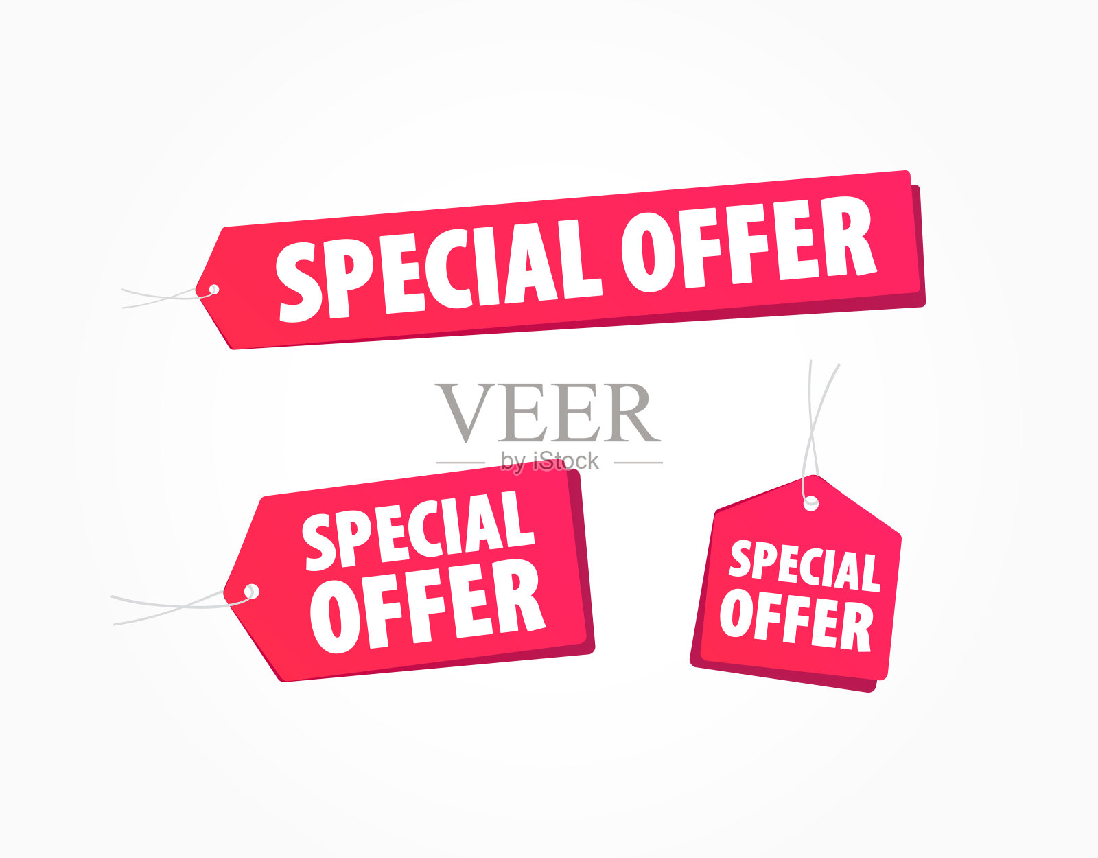 特别优惠标签套装设计元素图片