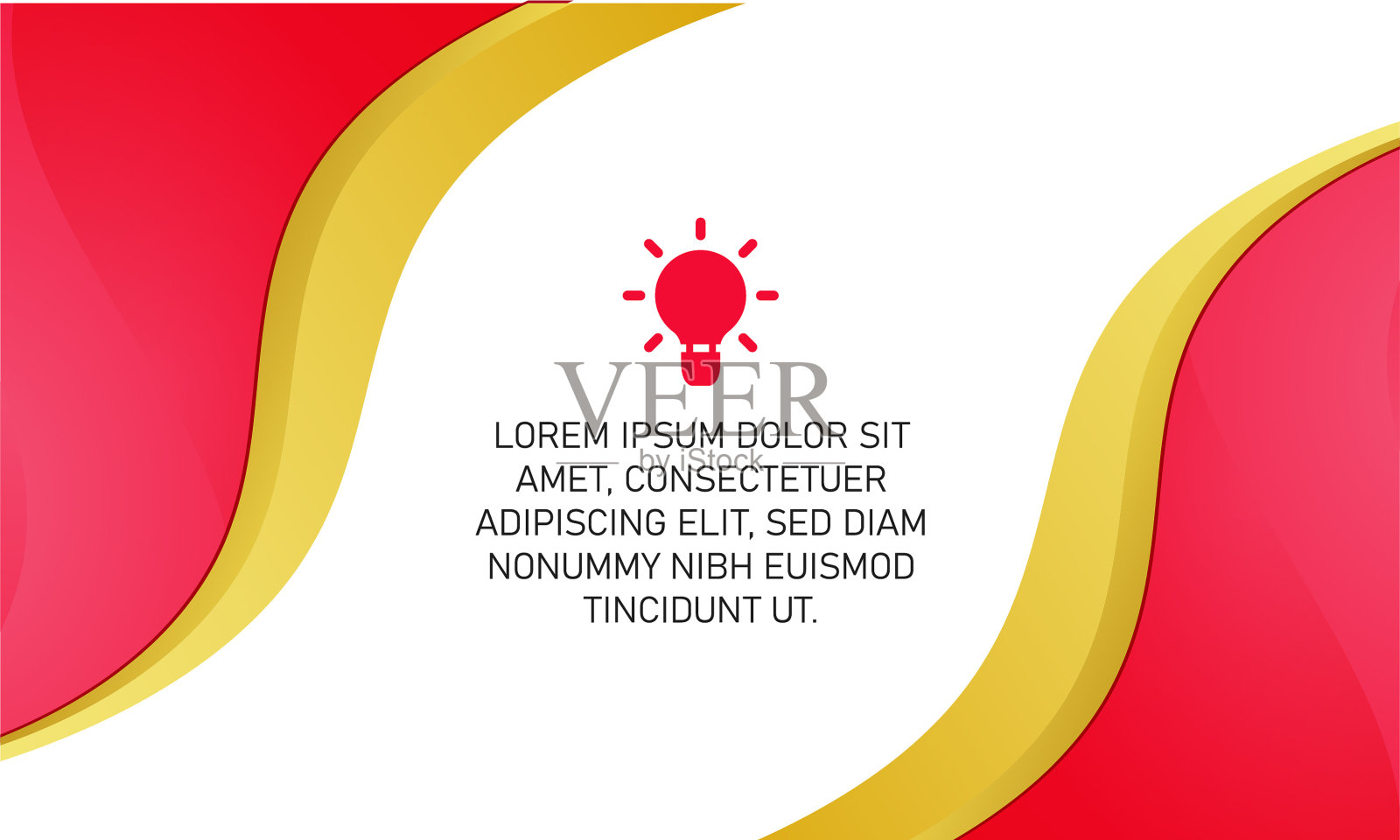 美丽的红色和金色曲线背景插画图片素材