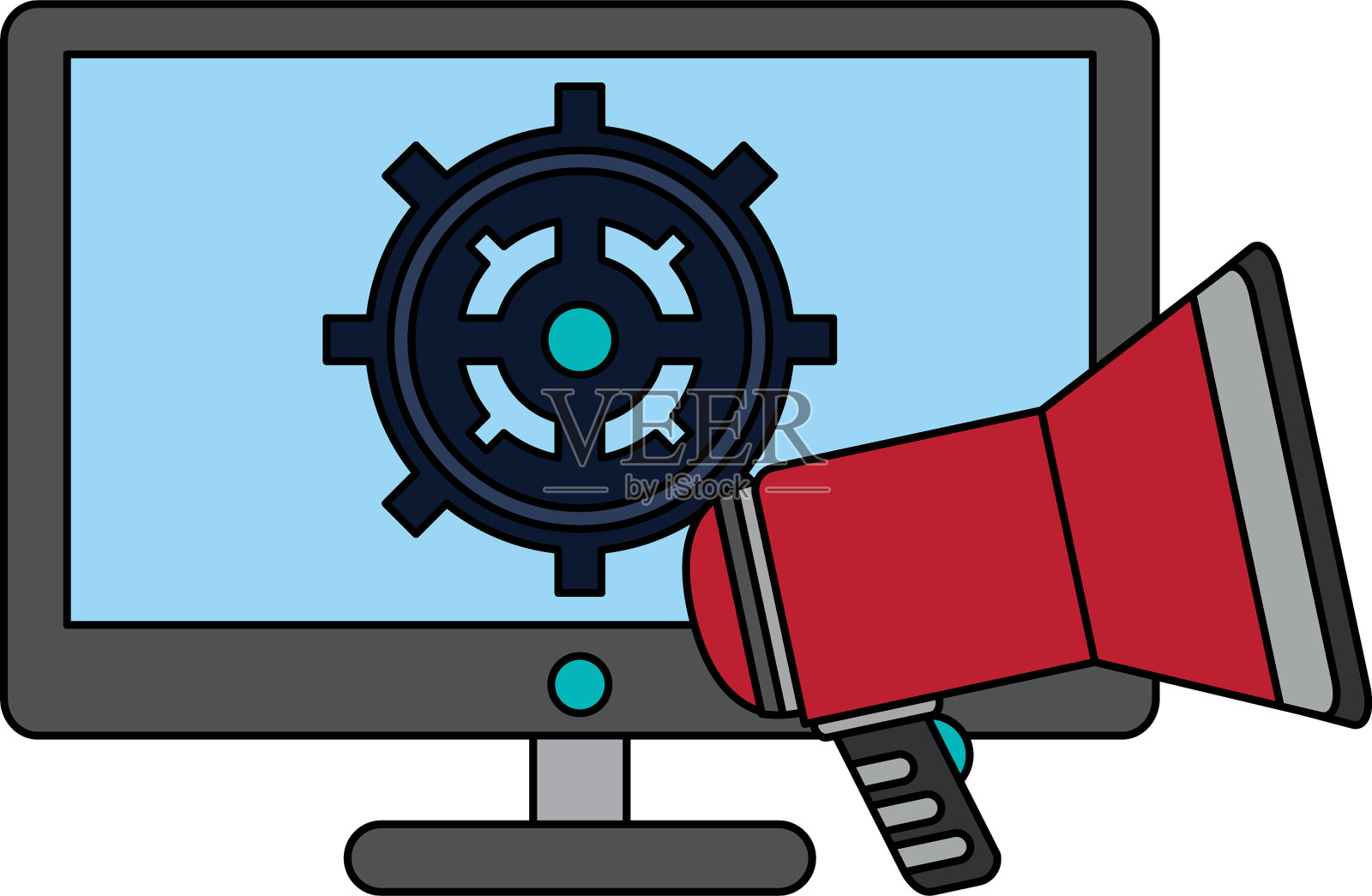 科技数码现代硬件卡通插画图片素材