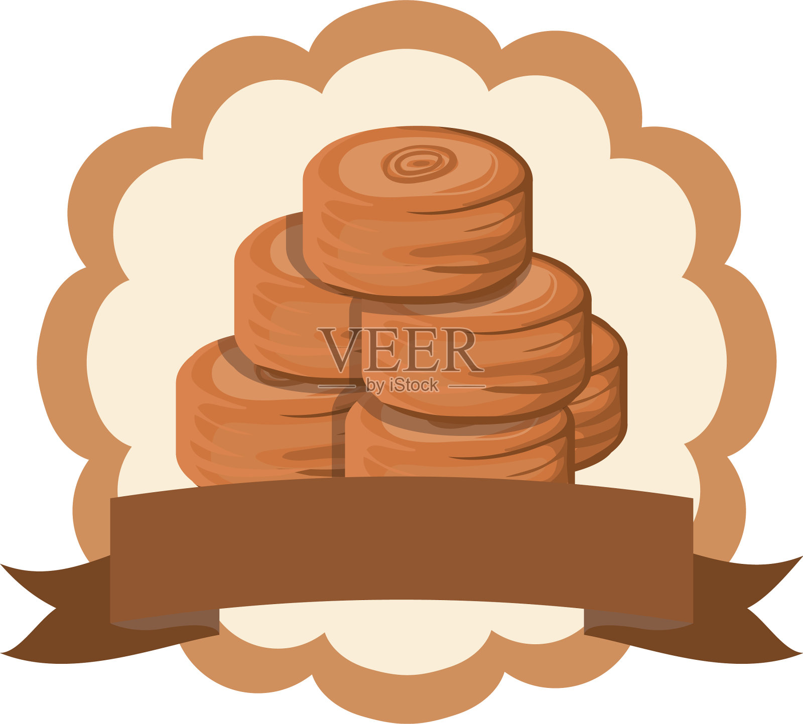 新鲜美味的面包插画图片素材