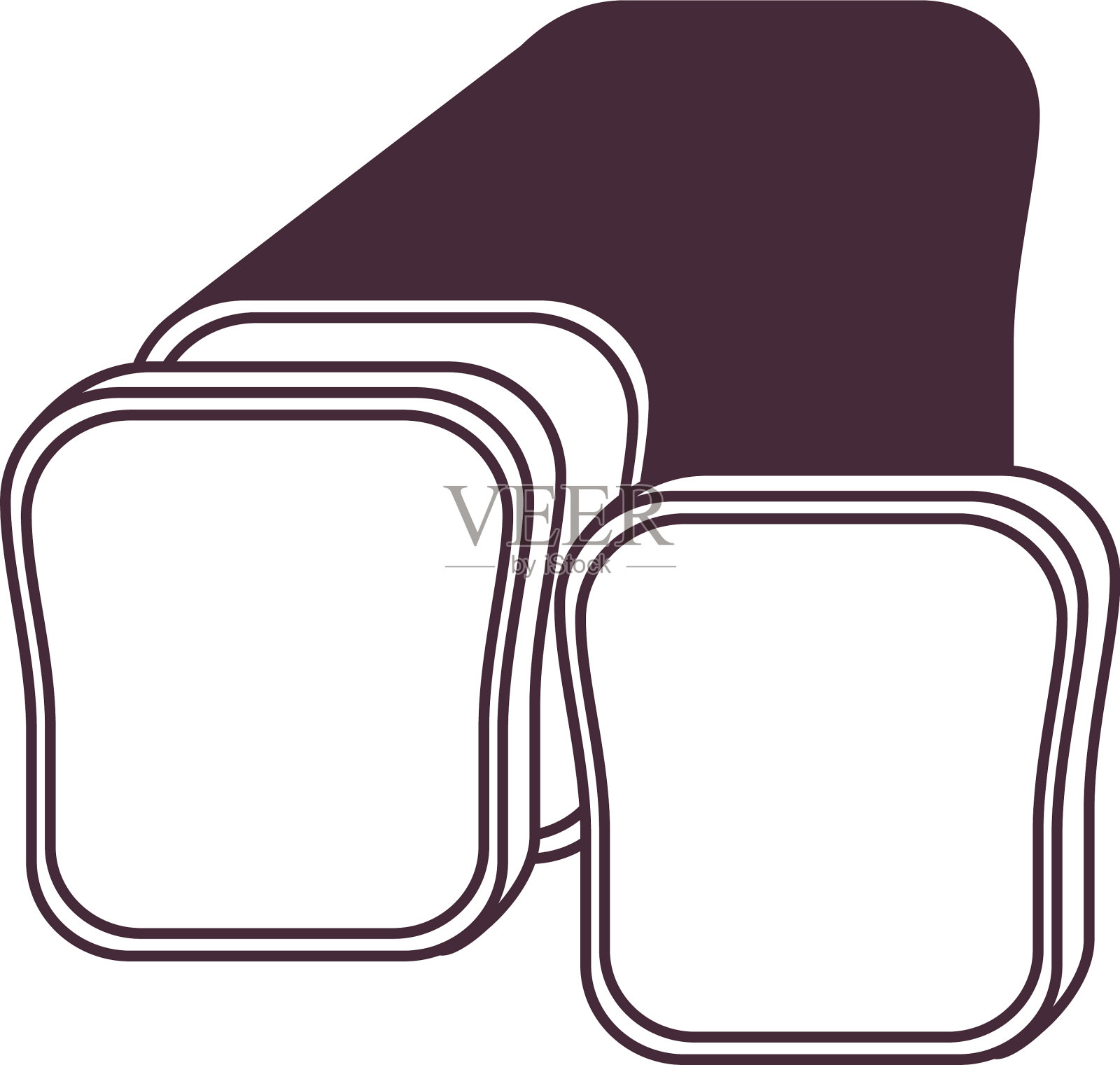 新鲜美味的面包插画图片素材