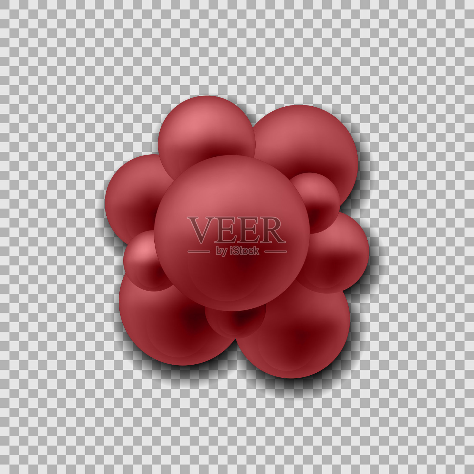 形成葡萄球菌分子的原子群插画图片素材