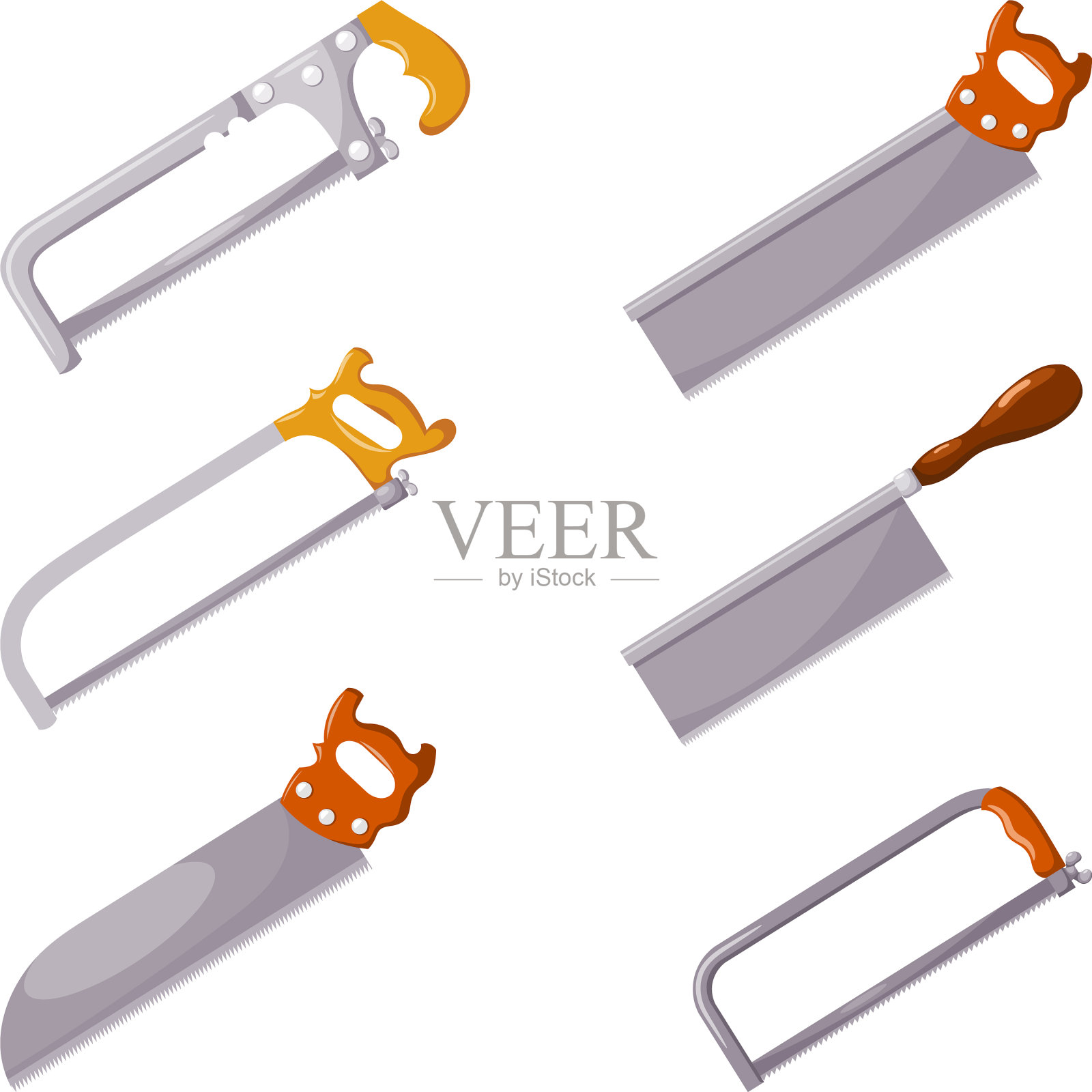 家用电锯把家用电锯固定成一种样式图标素材