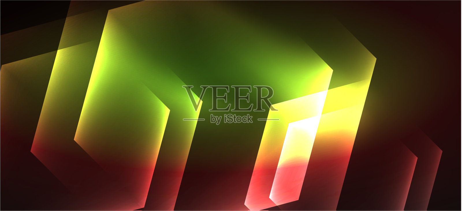 霓虹灯亮色线条背景抽象插画图片素材