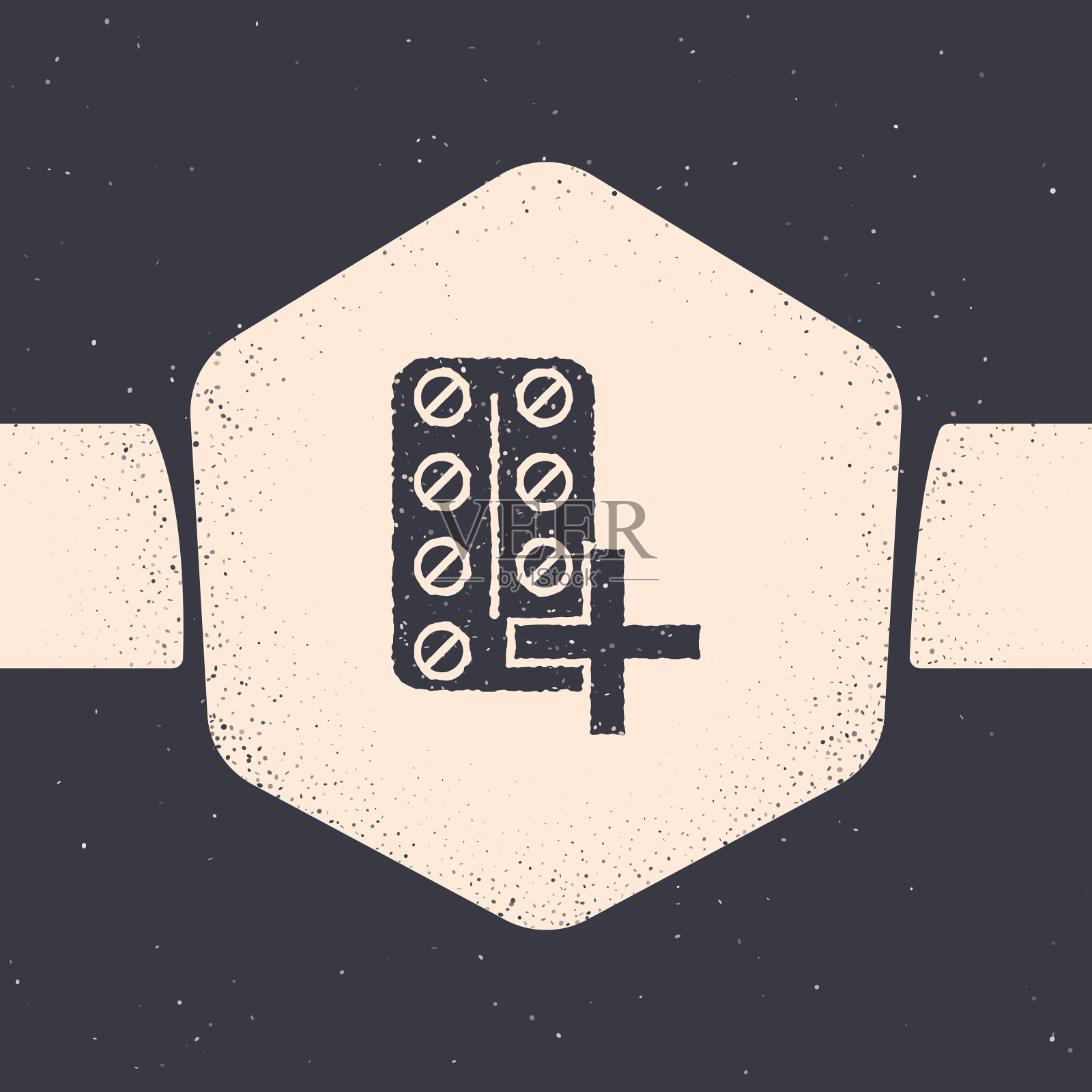 垃圾药片在吸塑包装图标孤立的灰色插画图片素材